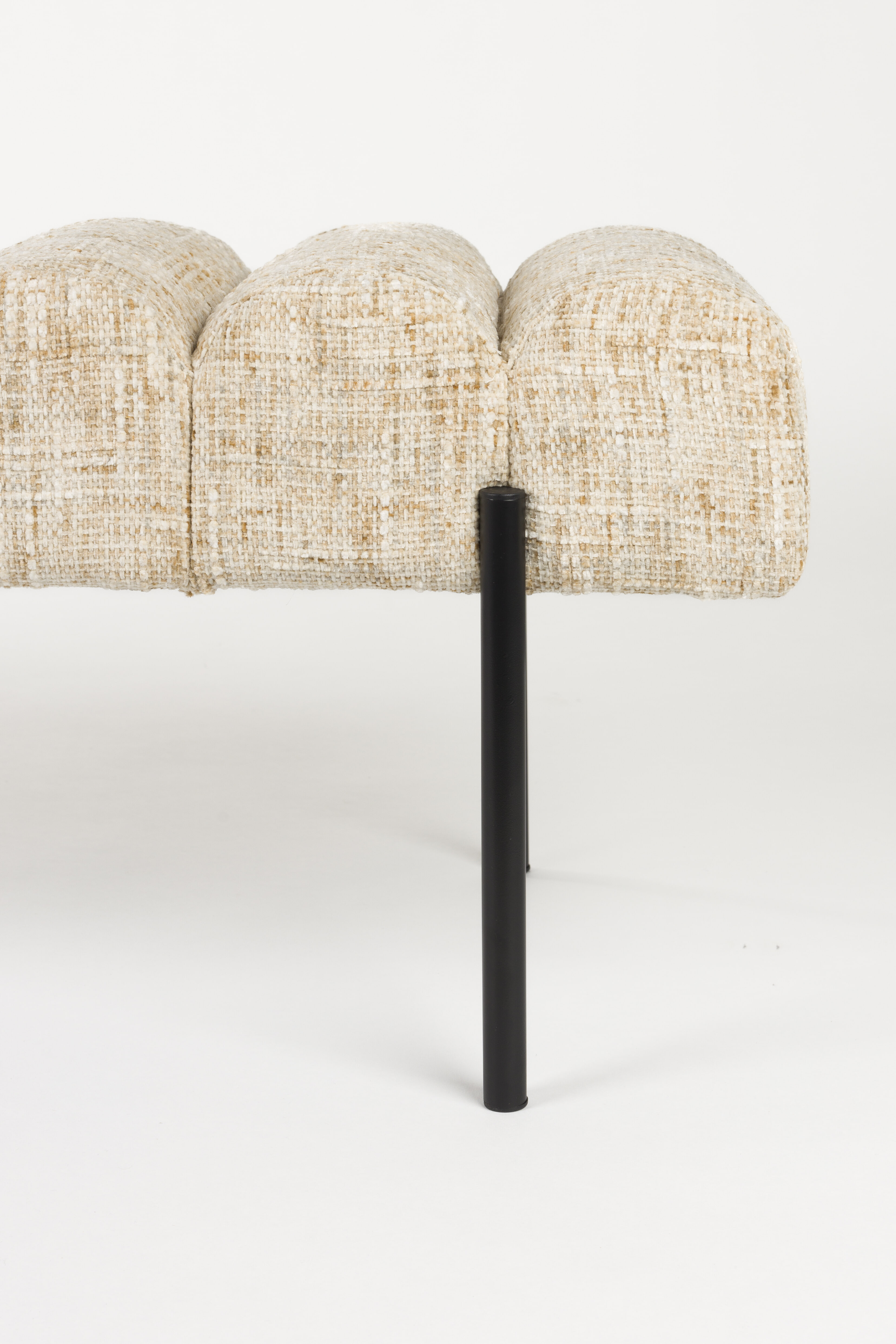 ZILT Eetkamerbank 'Krystal' 160cm, kleur Beige