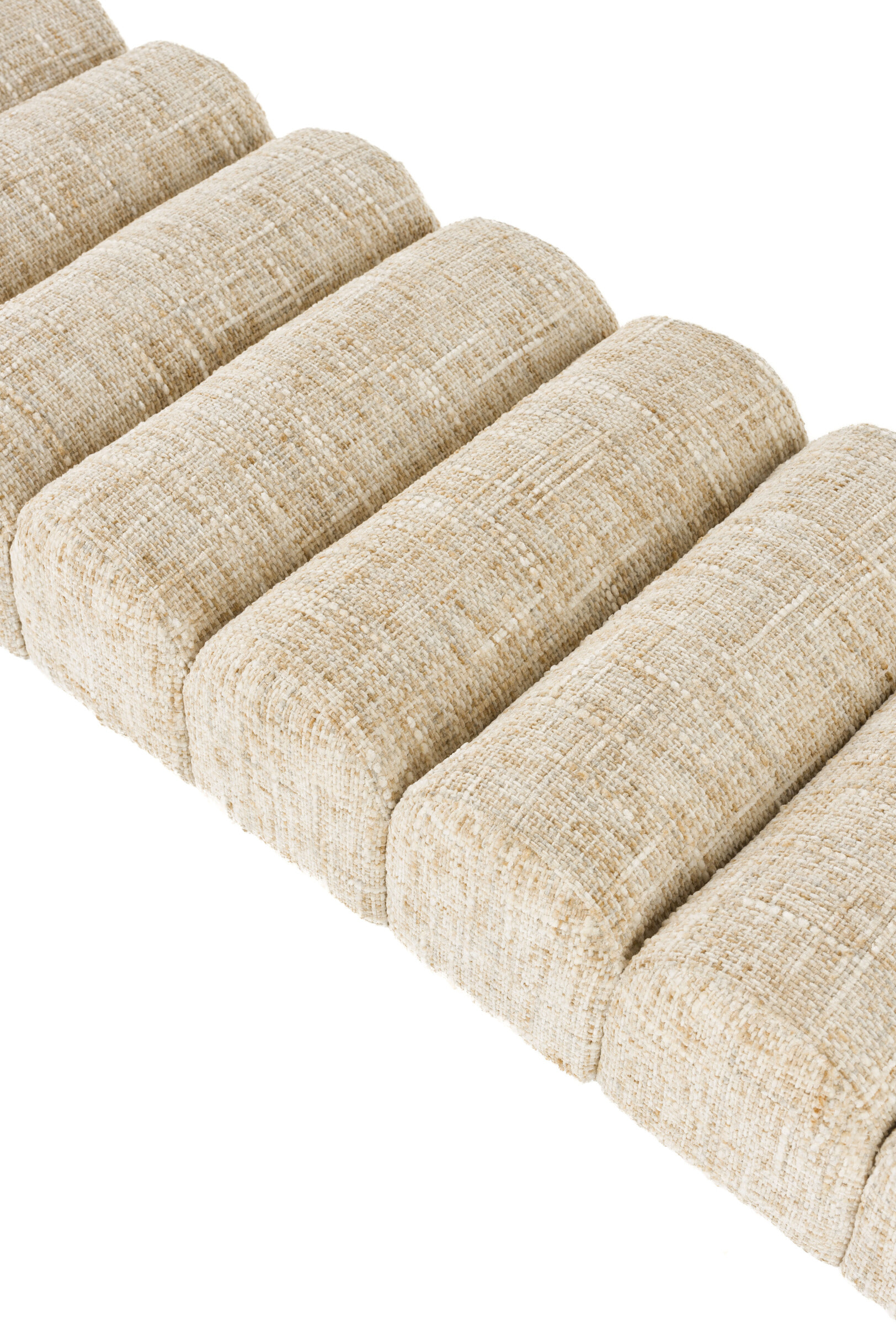 ZILT Eetkamerbank 'Krystal' 160cm, kleur Beige