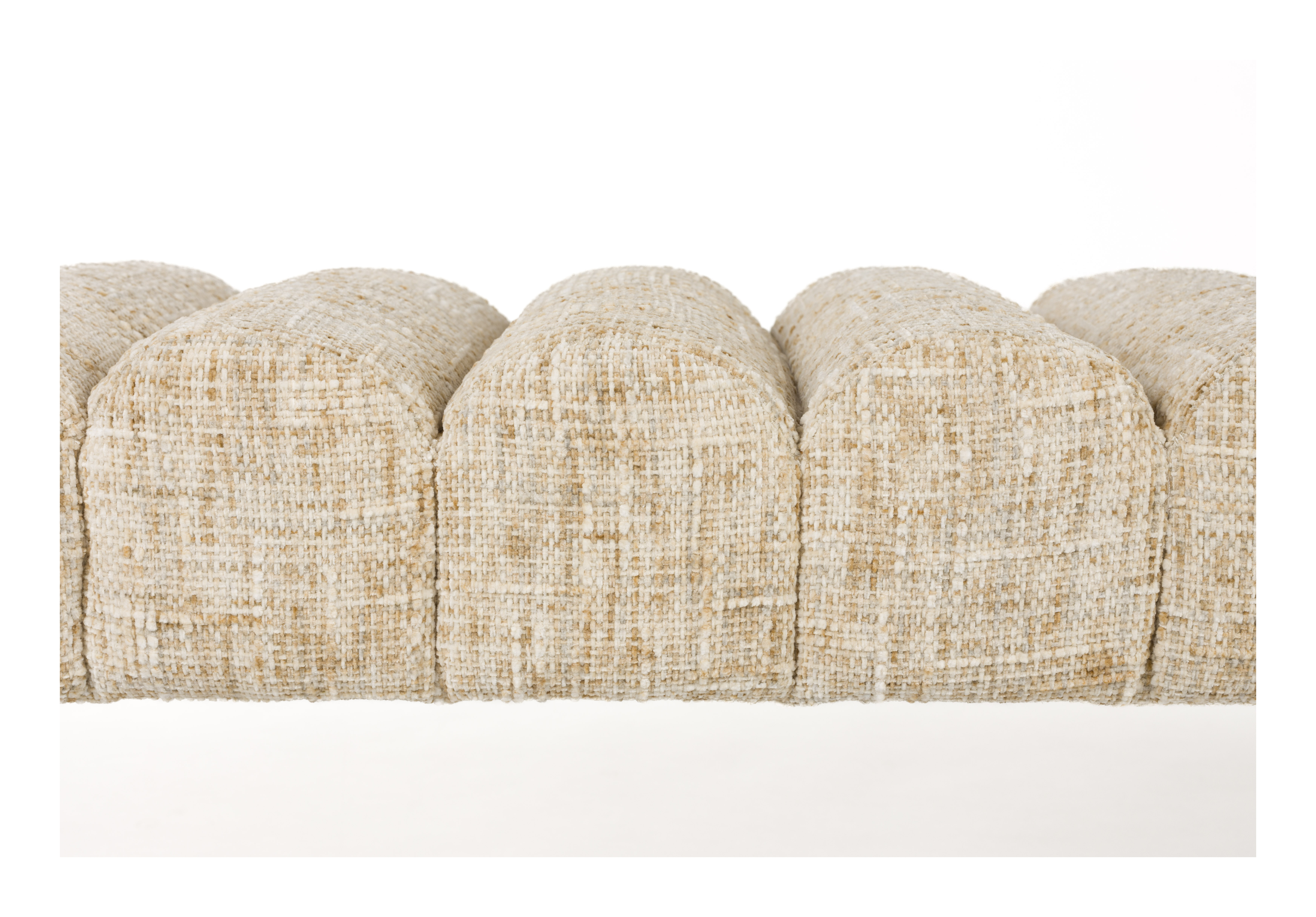 ZILT Eetkamerbank 'Krystal' 160cm, kleur Beige