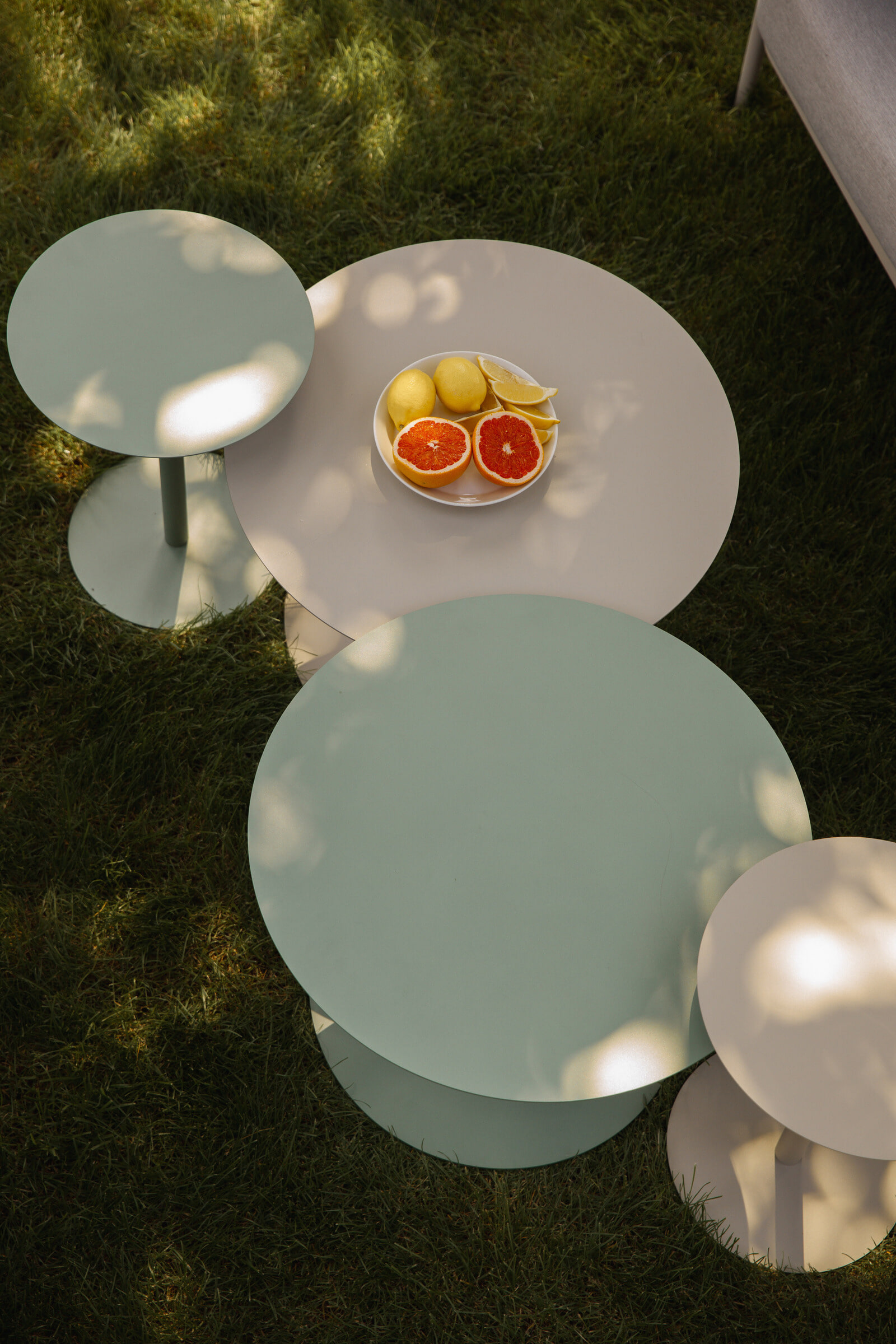 Zuiver Outdoor Salontafel 'Snow' 60cm, kleur Brown Rice