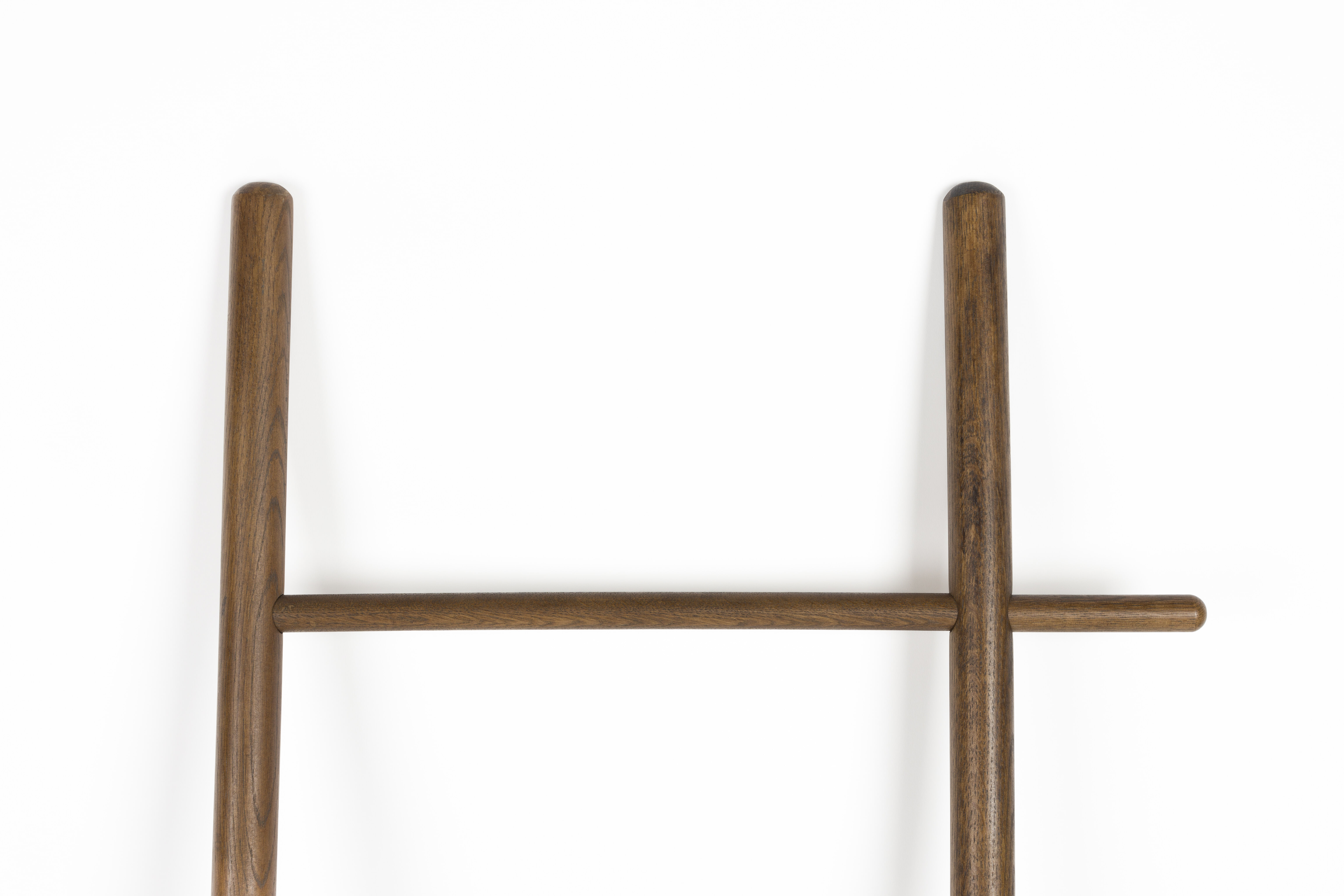 ZILT Wandrek/Ladder 'Jovana' Walnootlook, 157 x 52cm