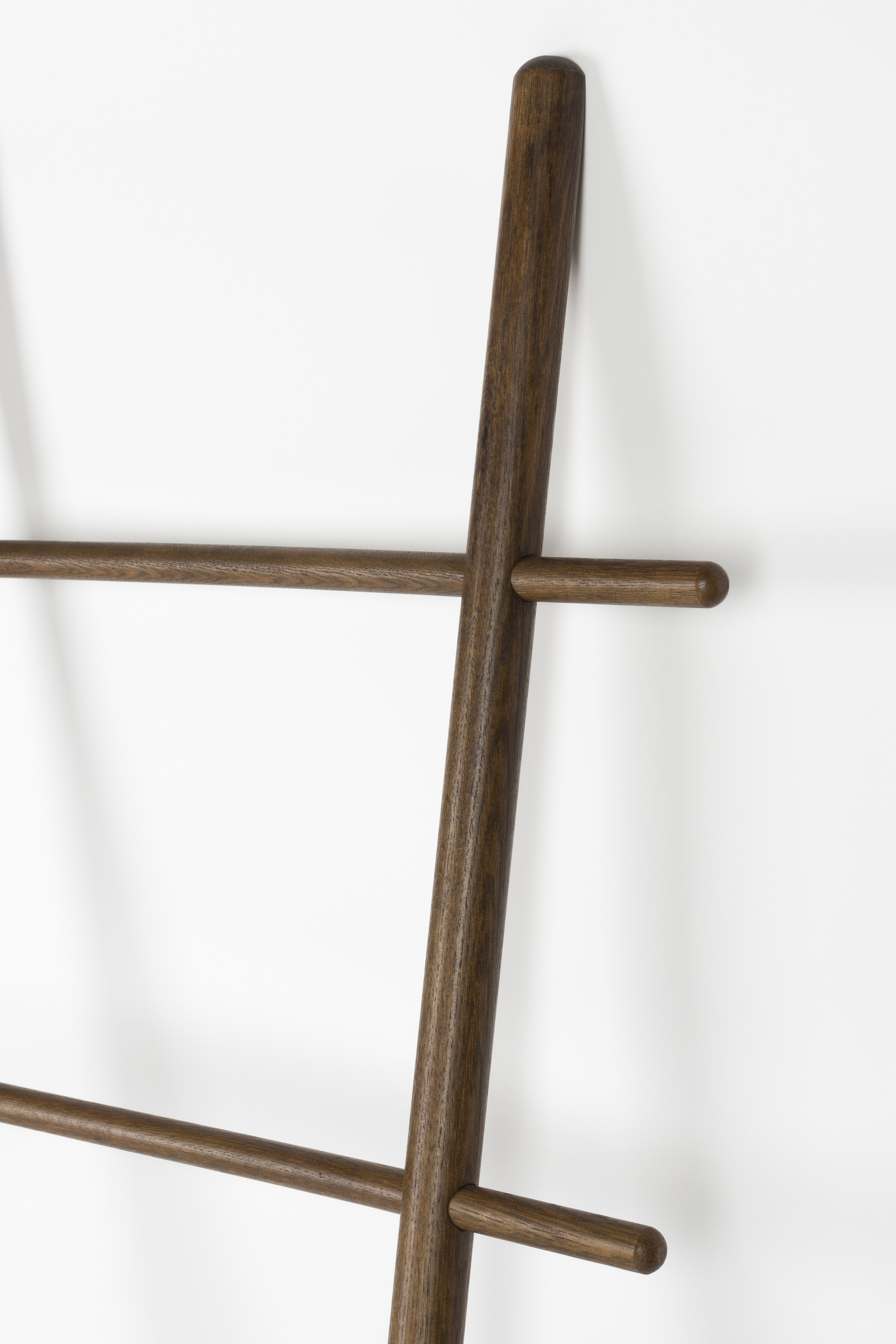 ZILT Wandrek/Ladder 'Jovana' Walnootlook, 157 x 52cm