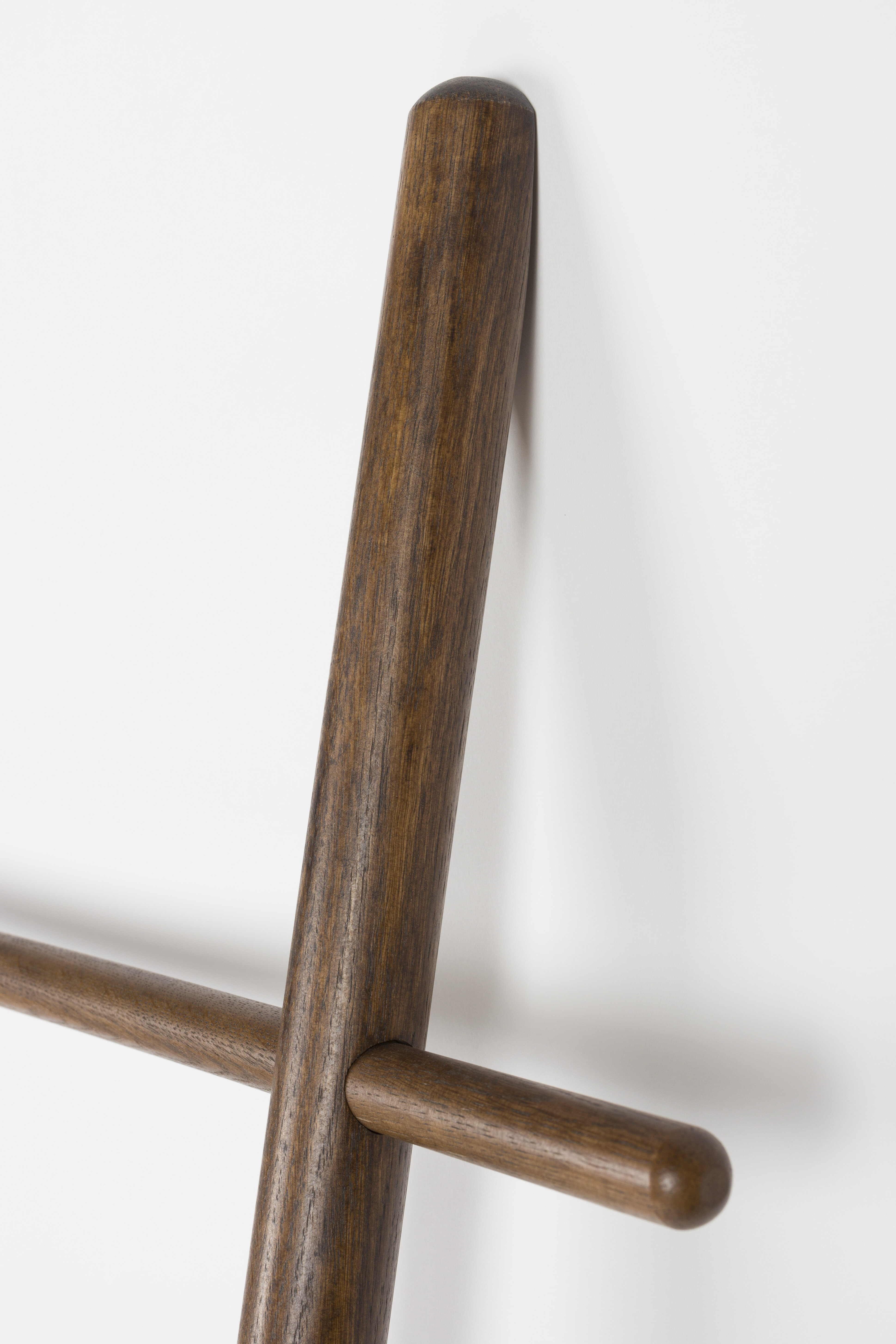 ZILT Wandrek/Ladder 'Jovana' Walnootlook, 157 x 52cm