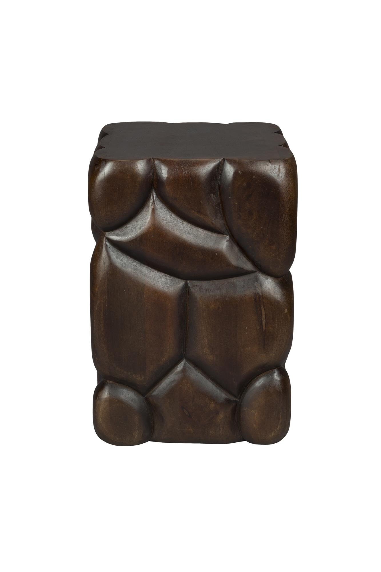 Dutchbone Krukje/Bijzettafel 'Brooklyn' Mangohout, 30 x 30cm