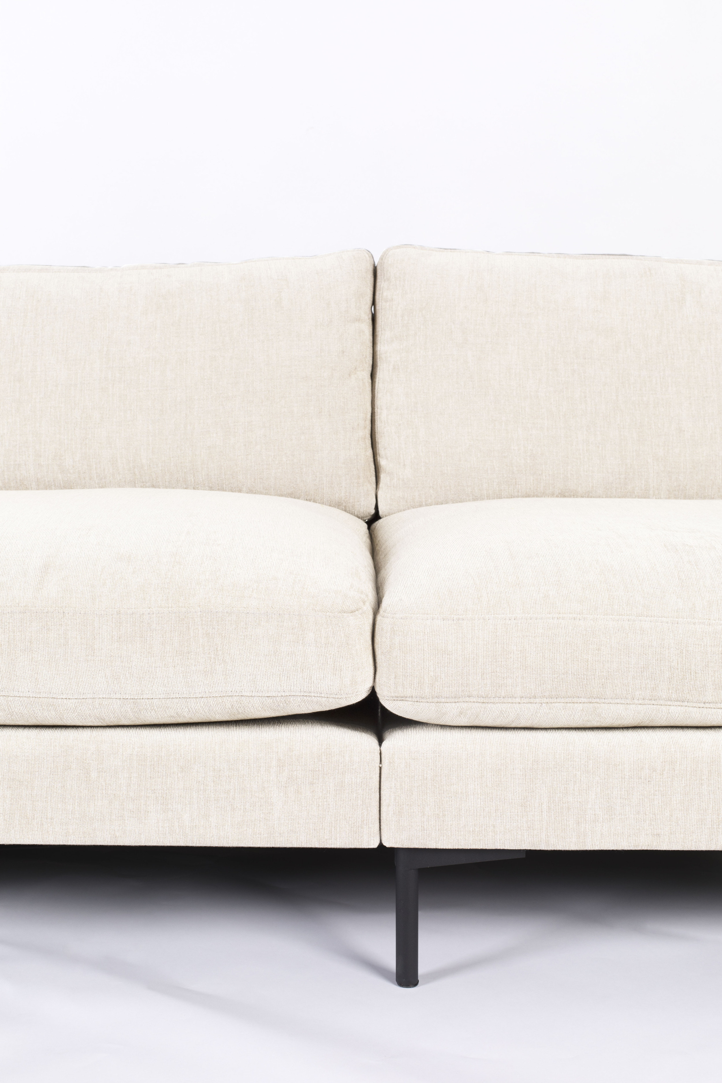 Zuiver 4,5-zits Bank 'Summer' 335cm, kleur Crème