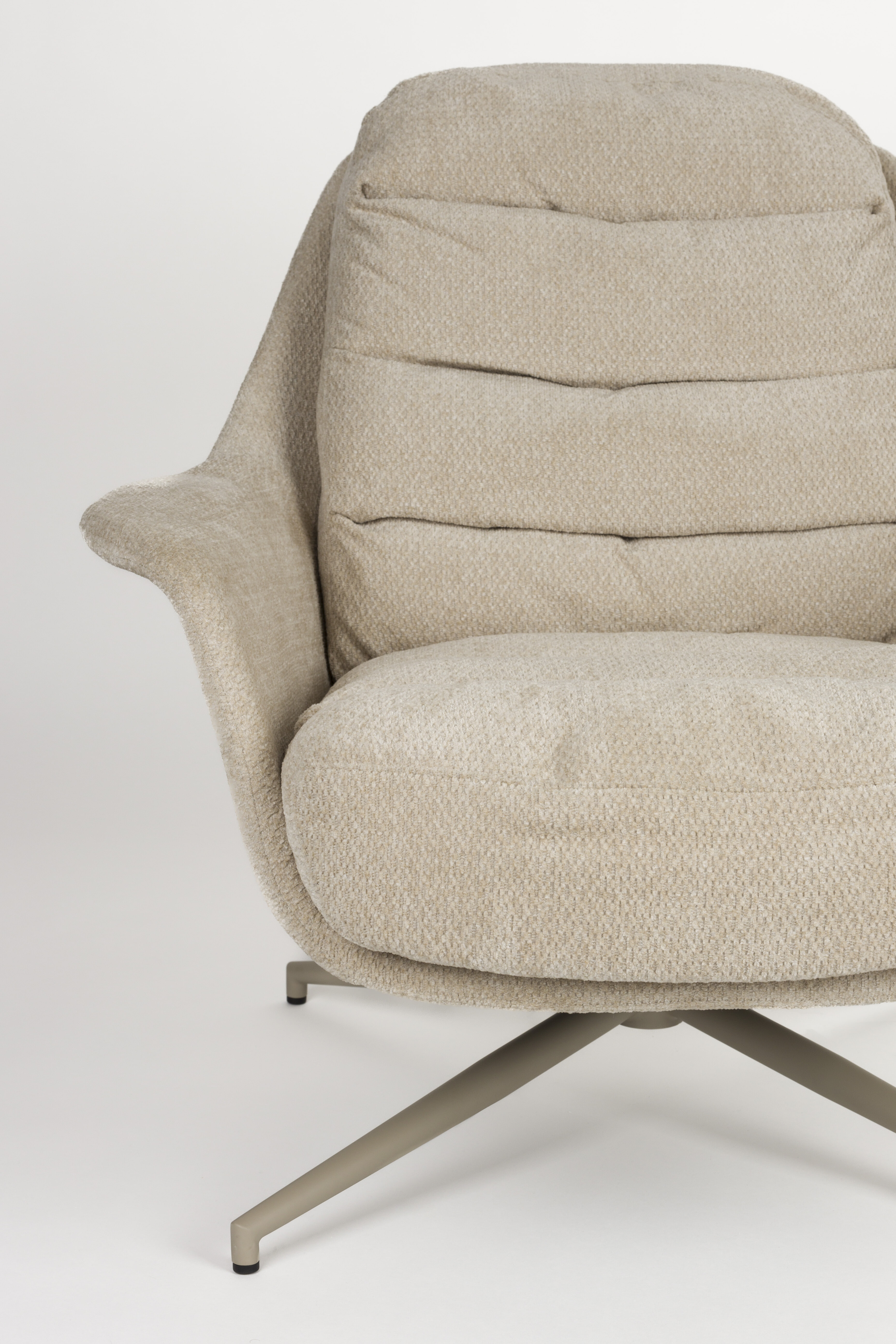 Zuiver Draaifauteuil 'Philly' kleur Beige