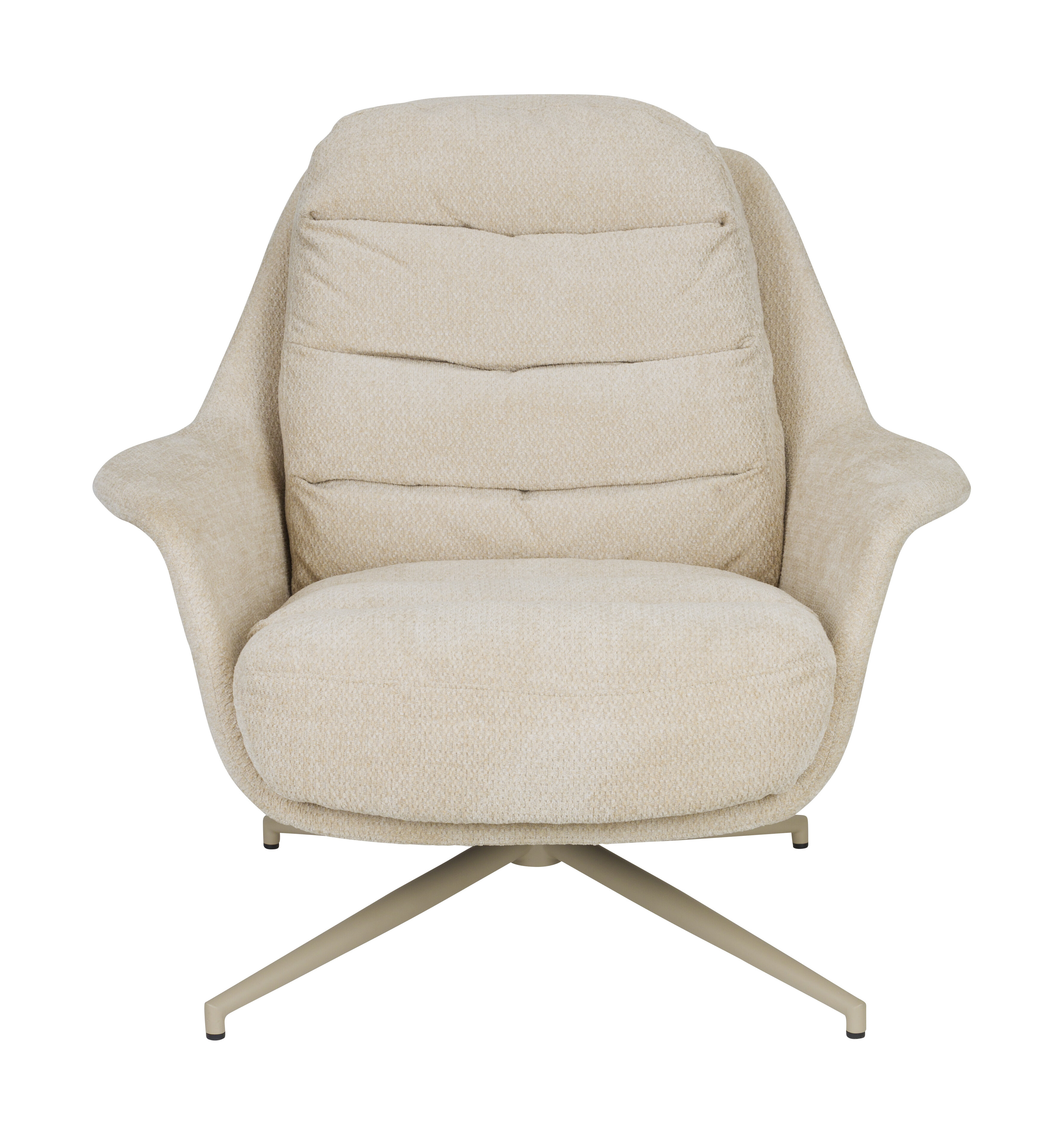 Zuiver Draaifauteuil 'Philly' kleur Beige