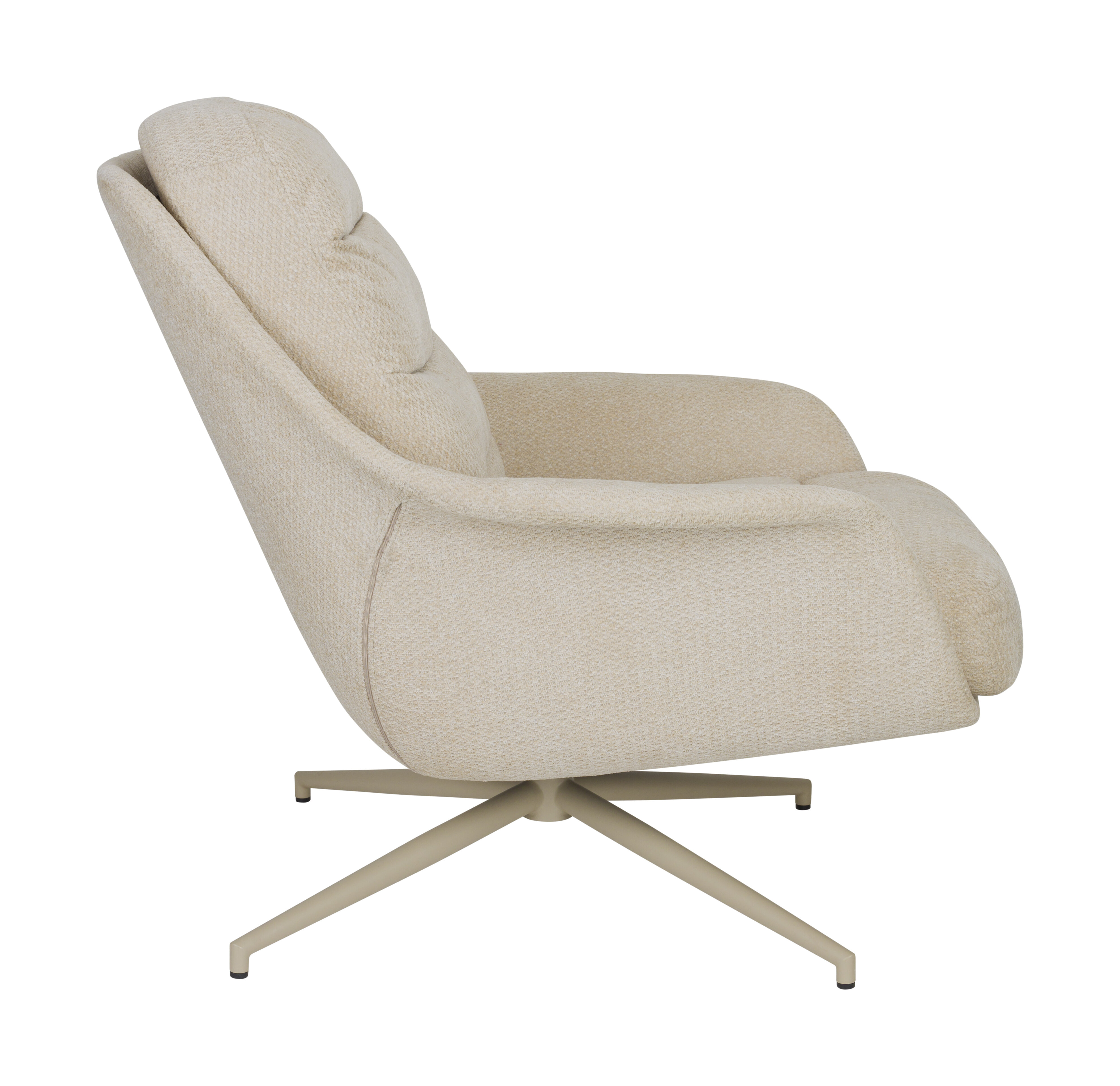 Zuiver Draaifauteuil 'Philly' kleur Beige