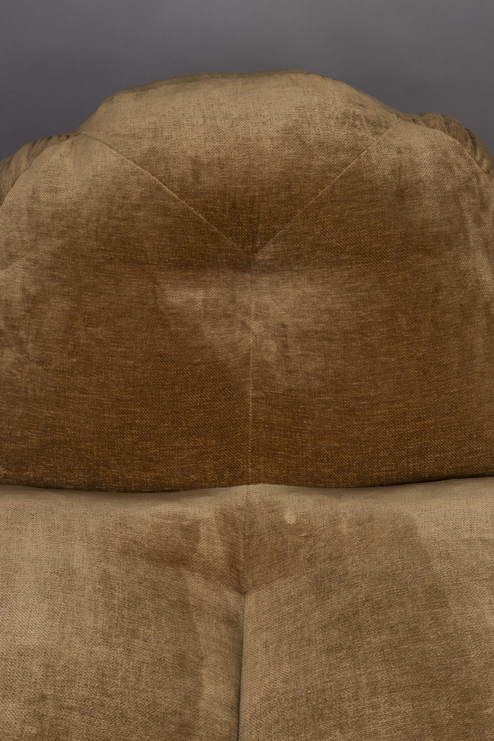 Dutchbone Zitzak 'Tombag' Velvet, kleur Cognac