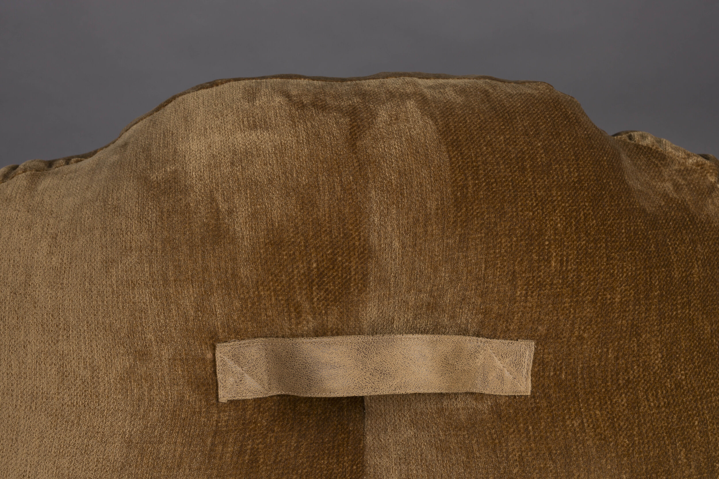 Dutchbone Zitzak 'Tombag' Velvet, kleur Cognac