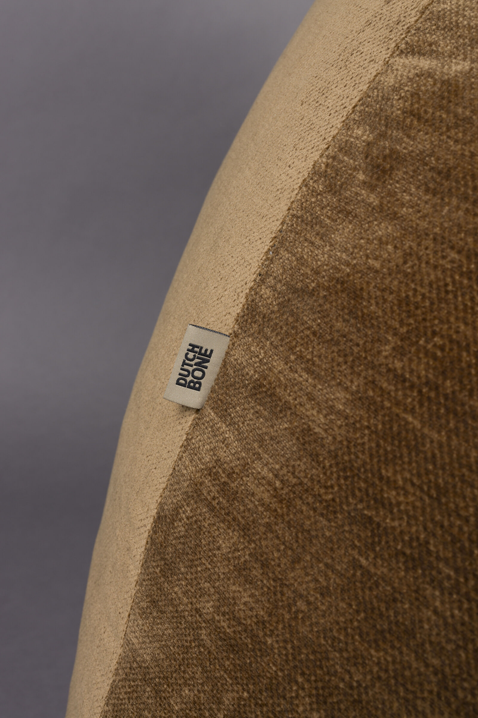 Dutchbone Zitzak 'Tombag' Velvet, kleur Cognac