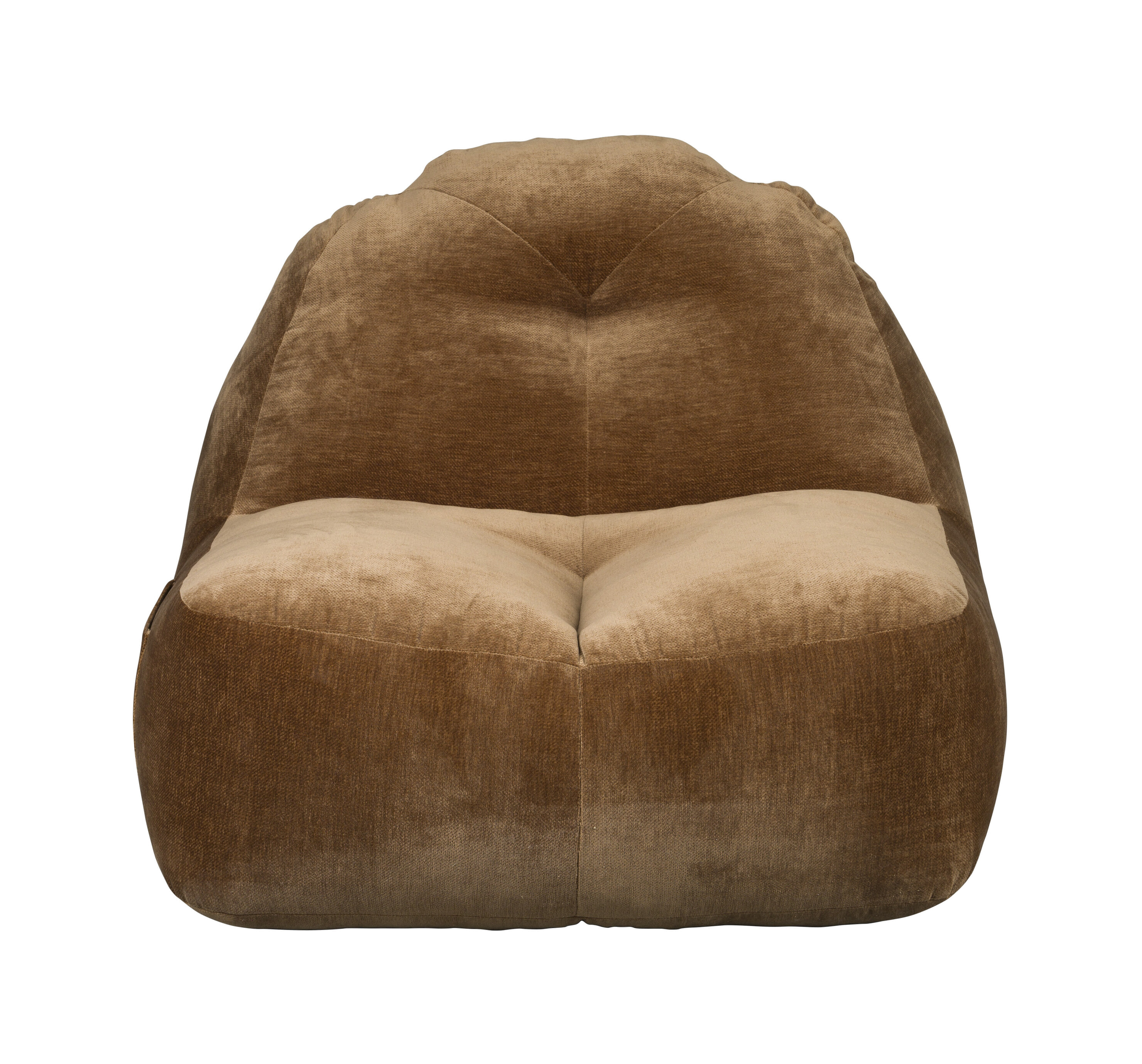 Dutchbone Zitzak 'Tombag' Velvet, kleur Cognac