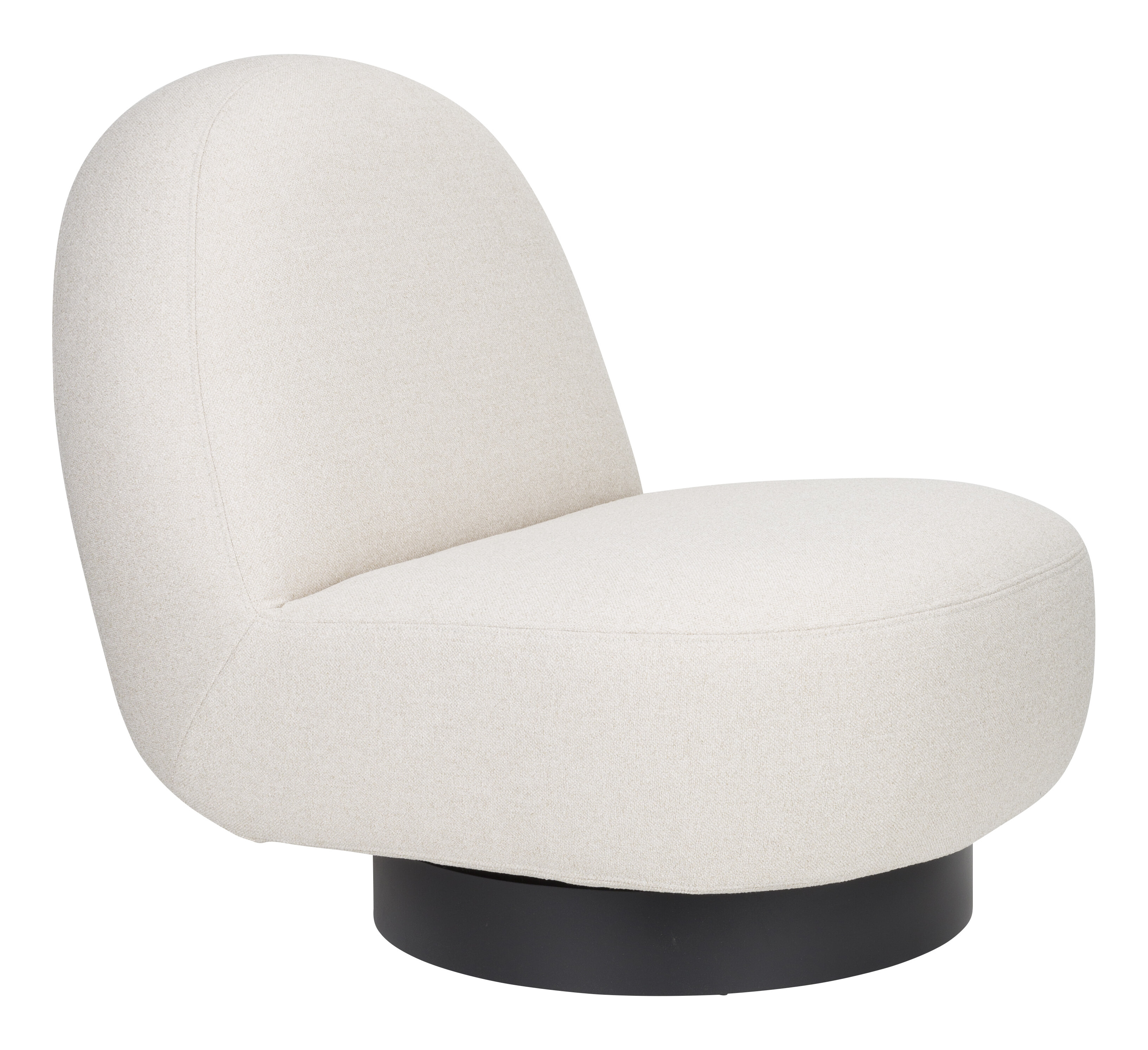 Zuiver Draaifauteuil 'Eden' kleur Latte