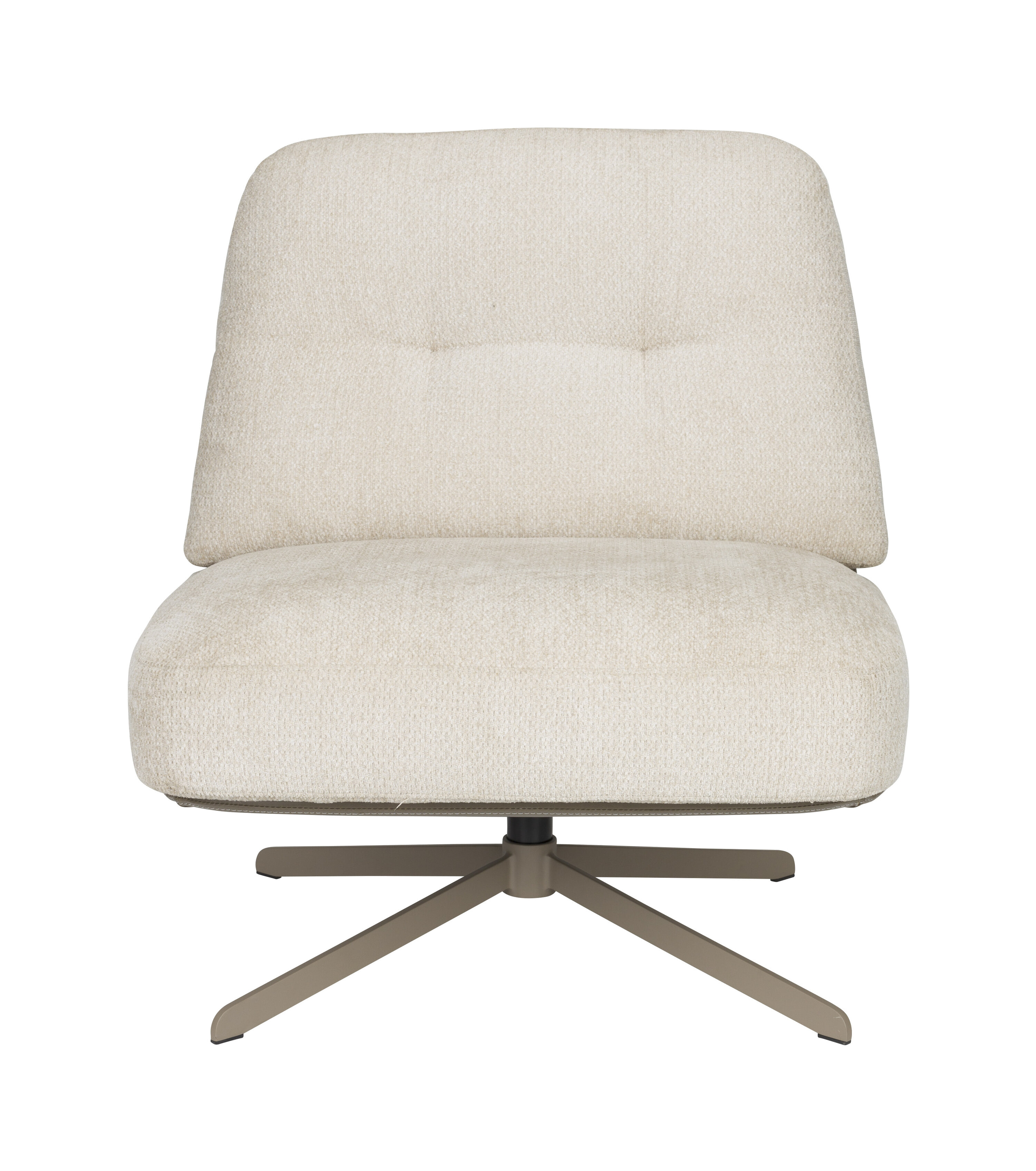 Zuiver Draaifauteuil 'Benjamin' kleur Crème