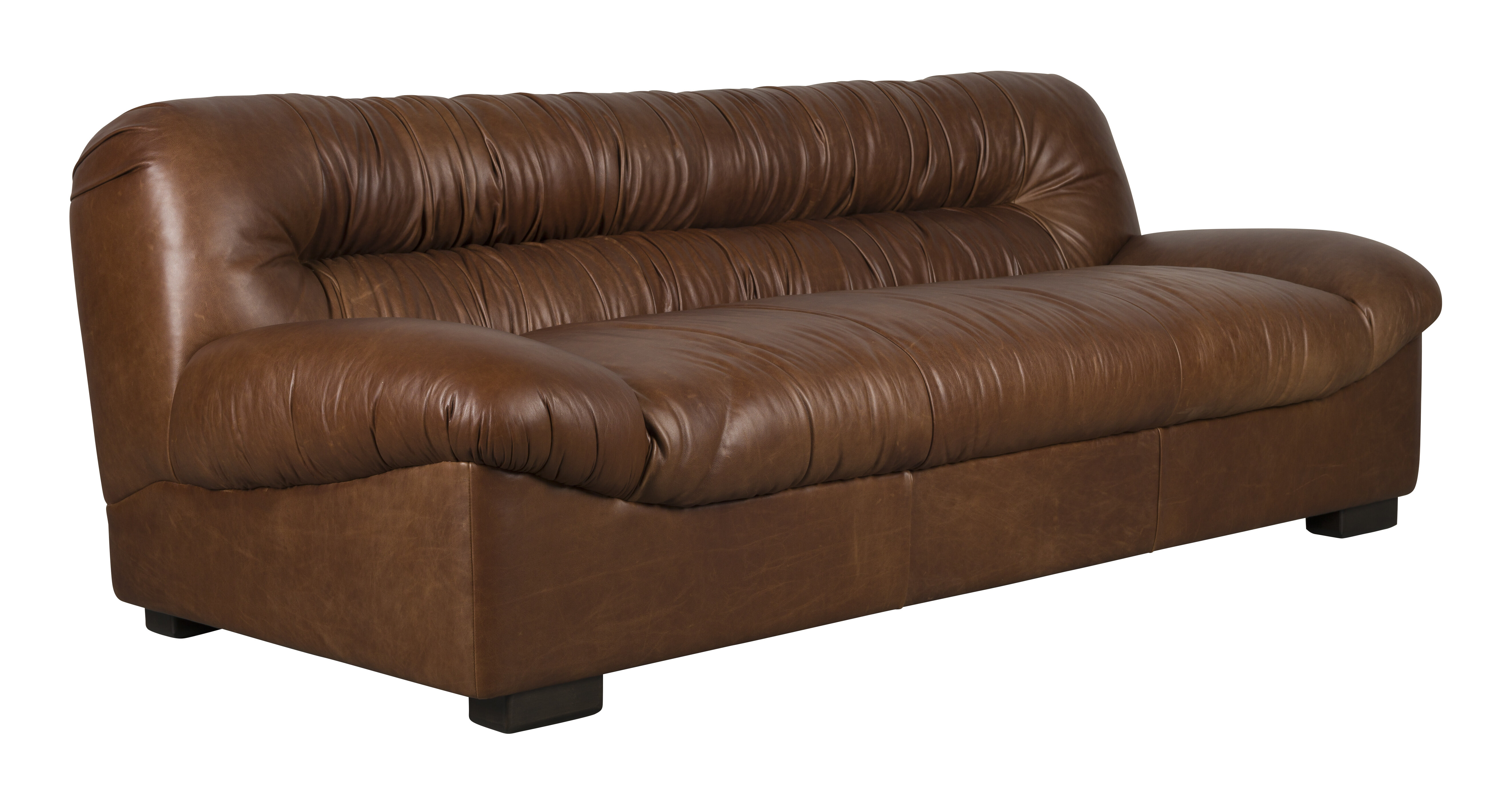 Dutchbone 3-zits Bank 'Douglas' Wax Leder, kleur Chocolate