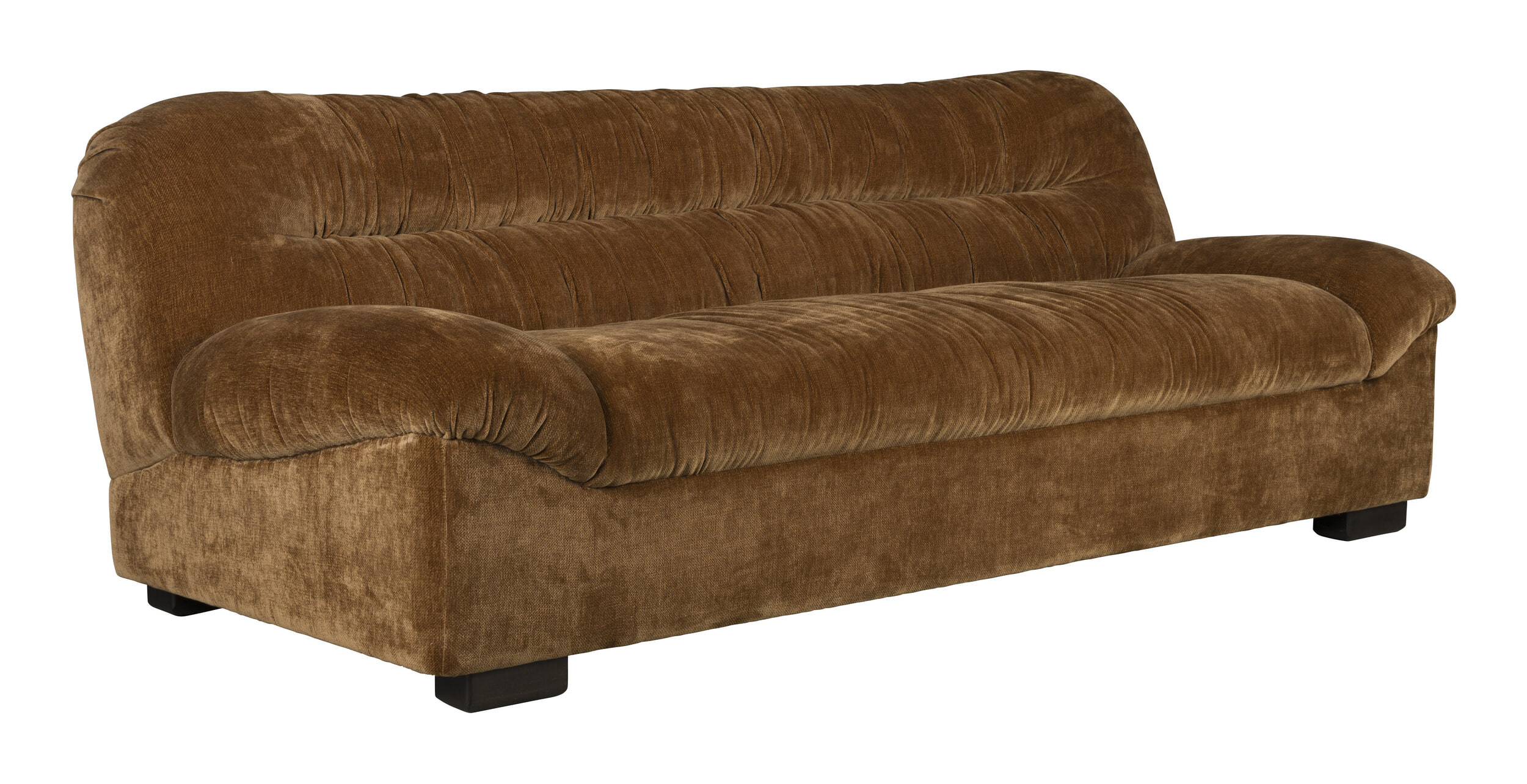 Dutchbone 3-zits Bank 'Douglas' Velvet, kleur Cognac
