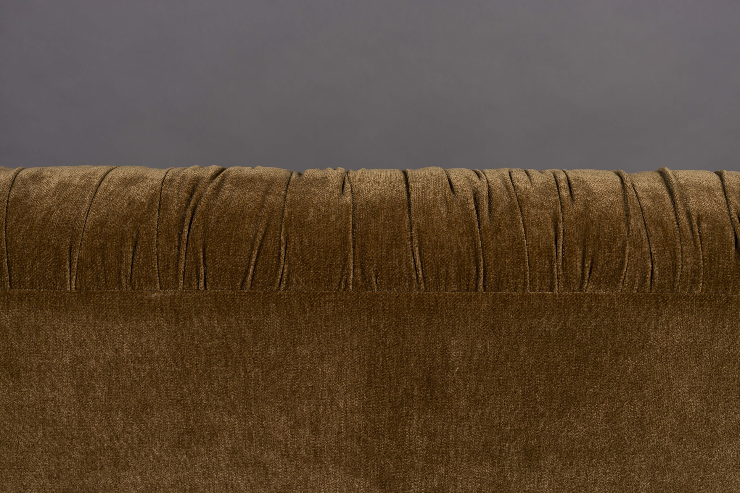 Dutchbone 3-zits Bank 'Douglas' Velvet, kleur Cognac