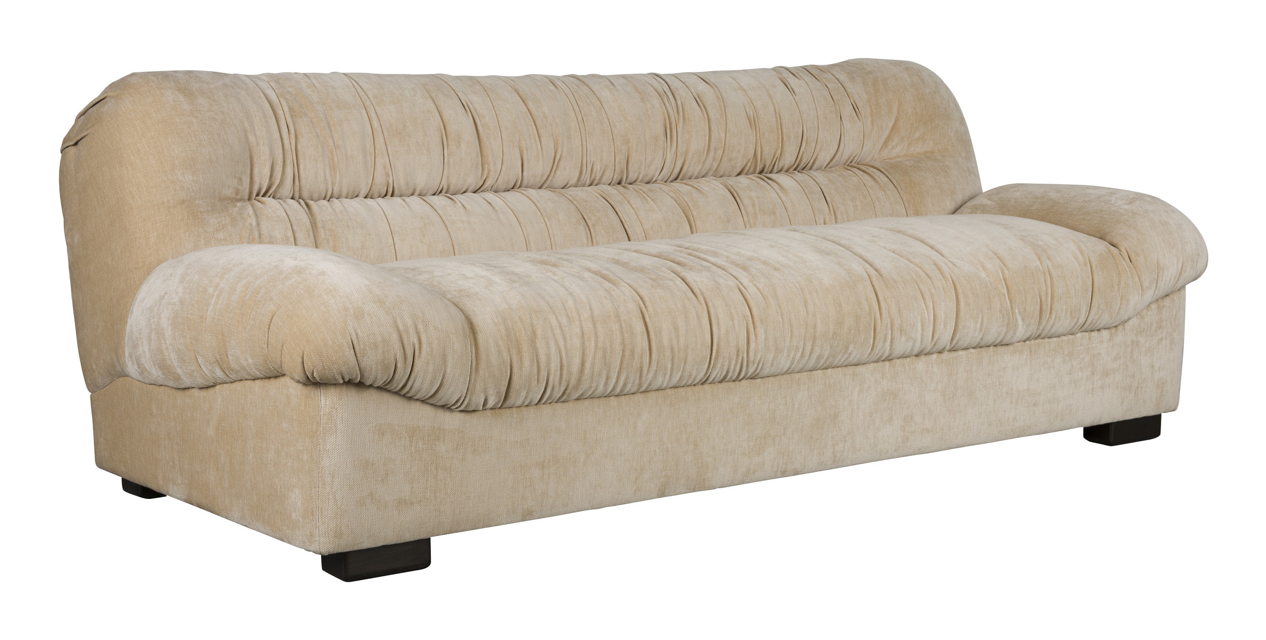 Dutchbone 3-zits Bank 'Douglas' Velvet, kleur Beige