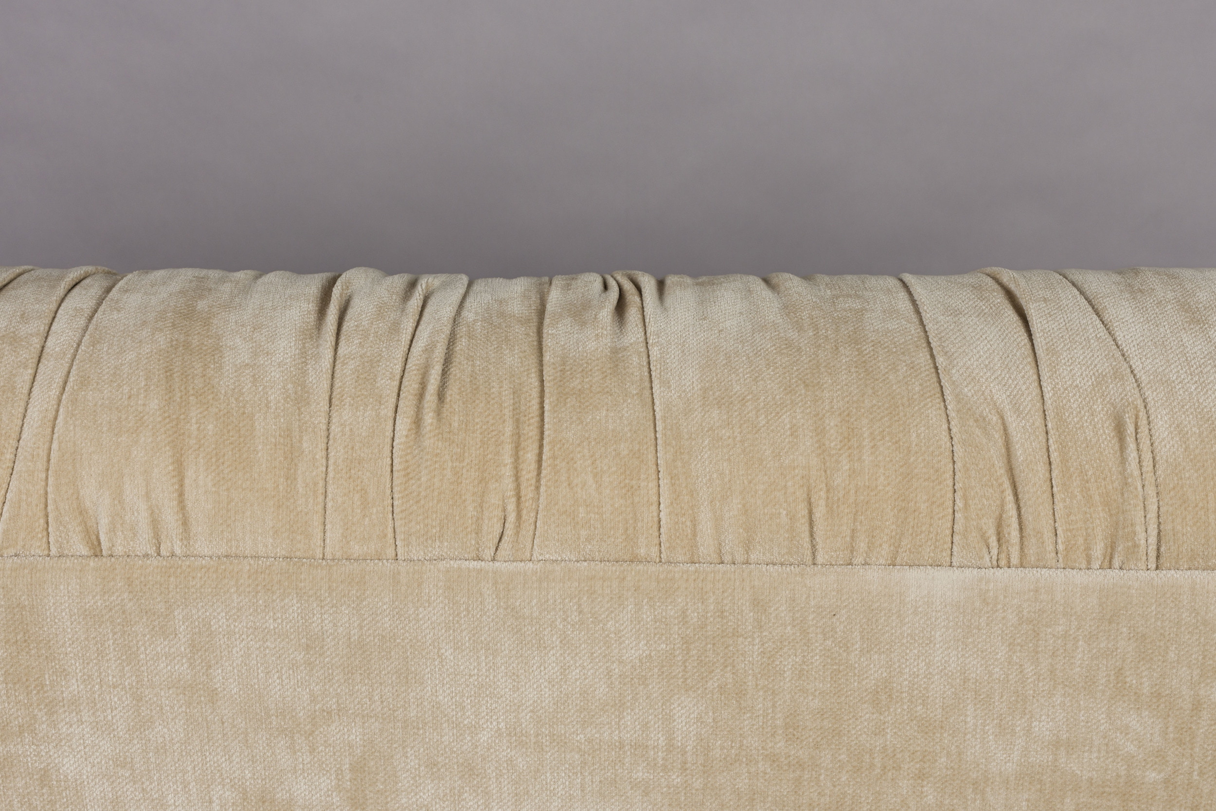 Dutchbone 3-zits Bank 'Douglas' Velvet, kleur Beige
