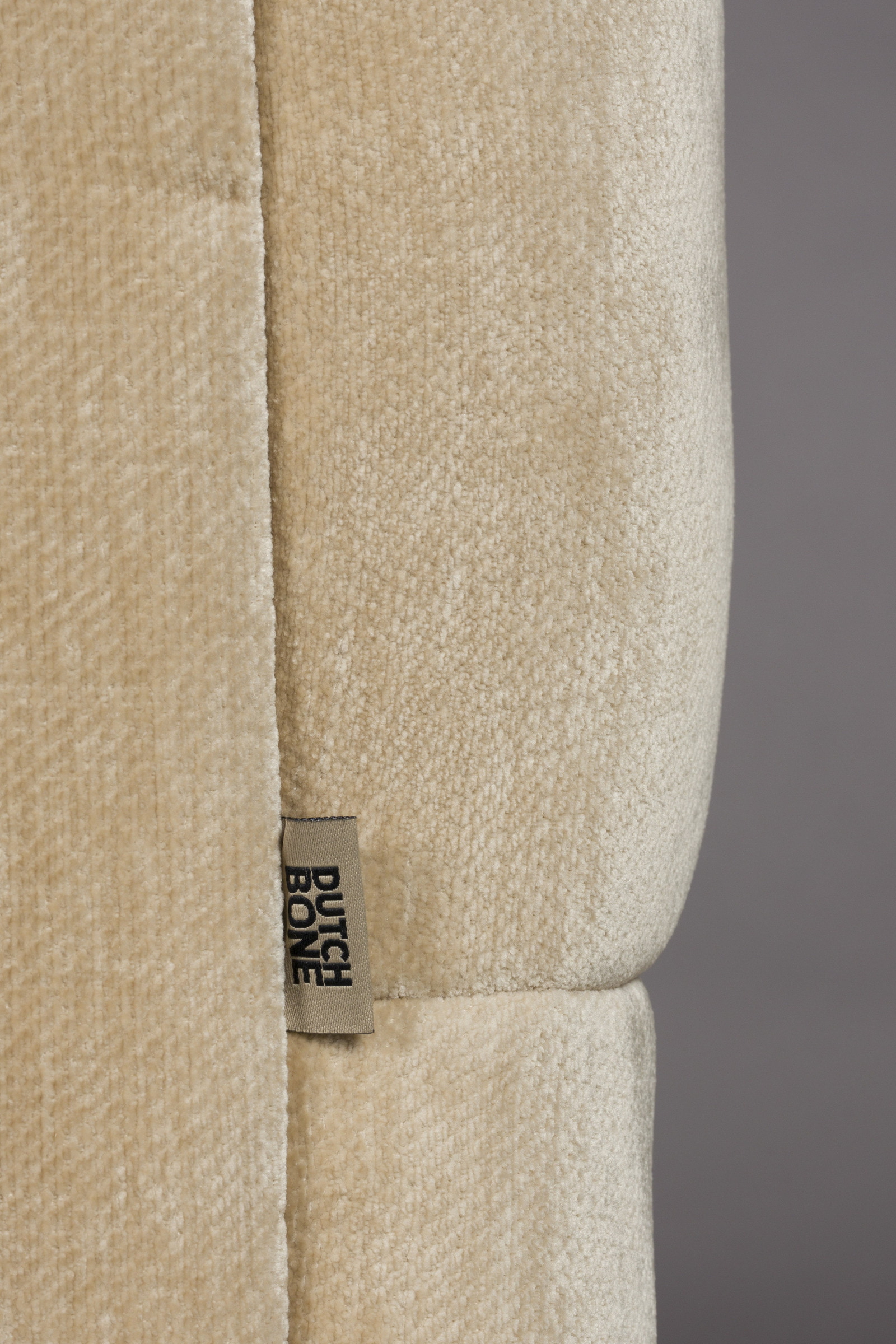 Dutchbone 3-zits Bank 'Douglas' Velvet, kleur Beige