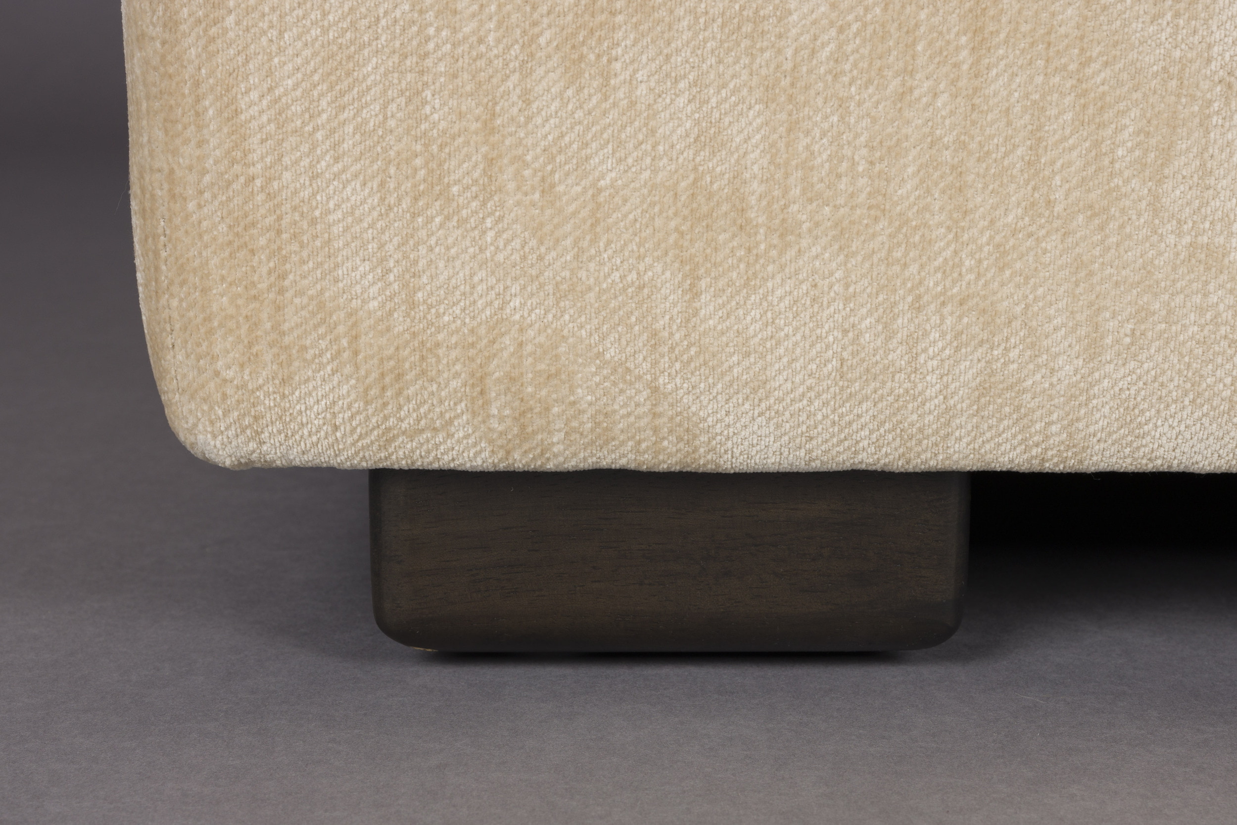 Dutchbone 3-zits Bank 'Douglas' Velvet, kleur Beige