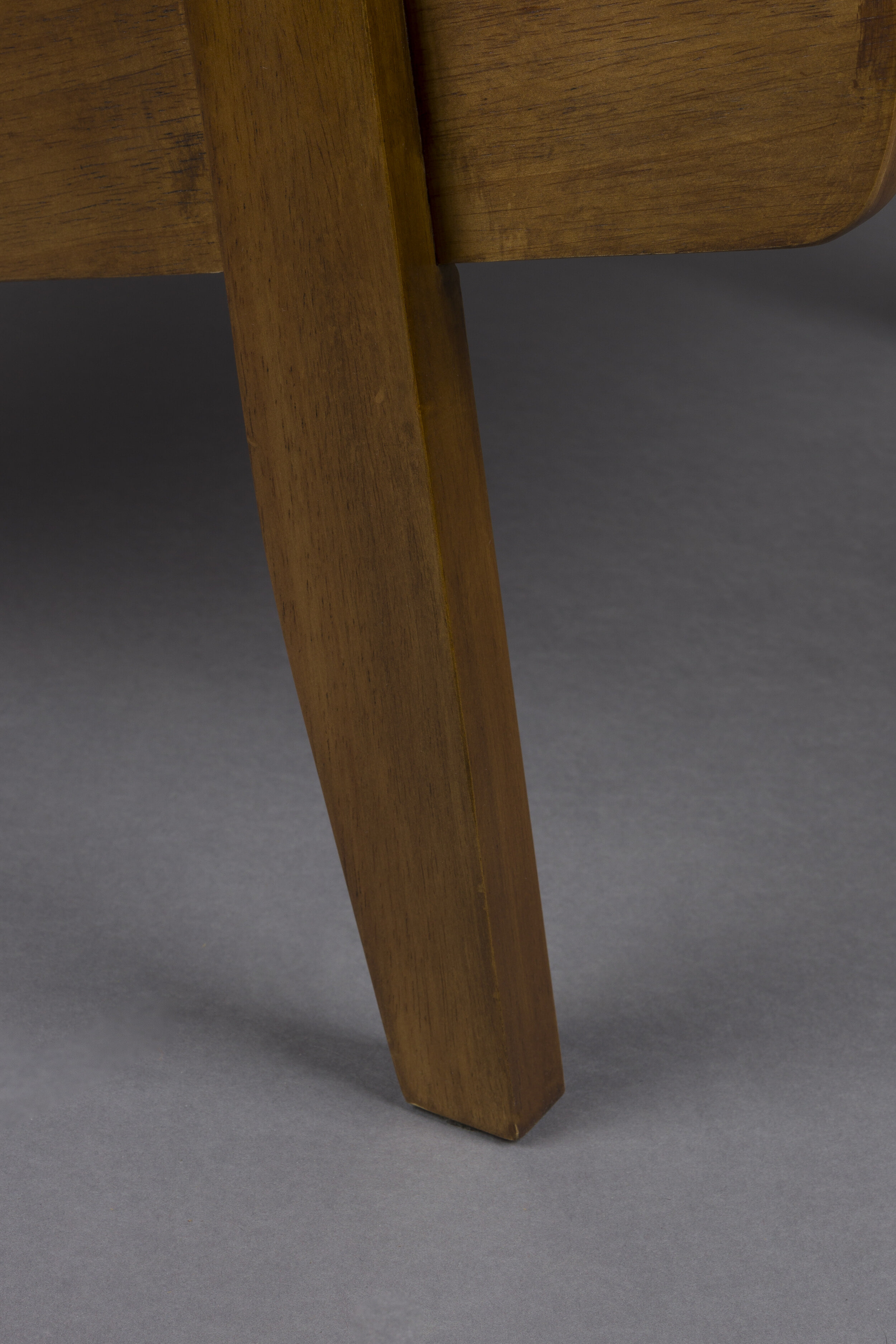 Dutchbone Fauteuil 'Washington' Mangohout en geweven stof