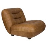 Dutchbone Fauteuil 'Wyatt' Wax Leder, kleur Cognac