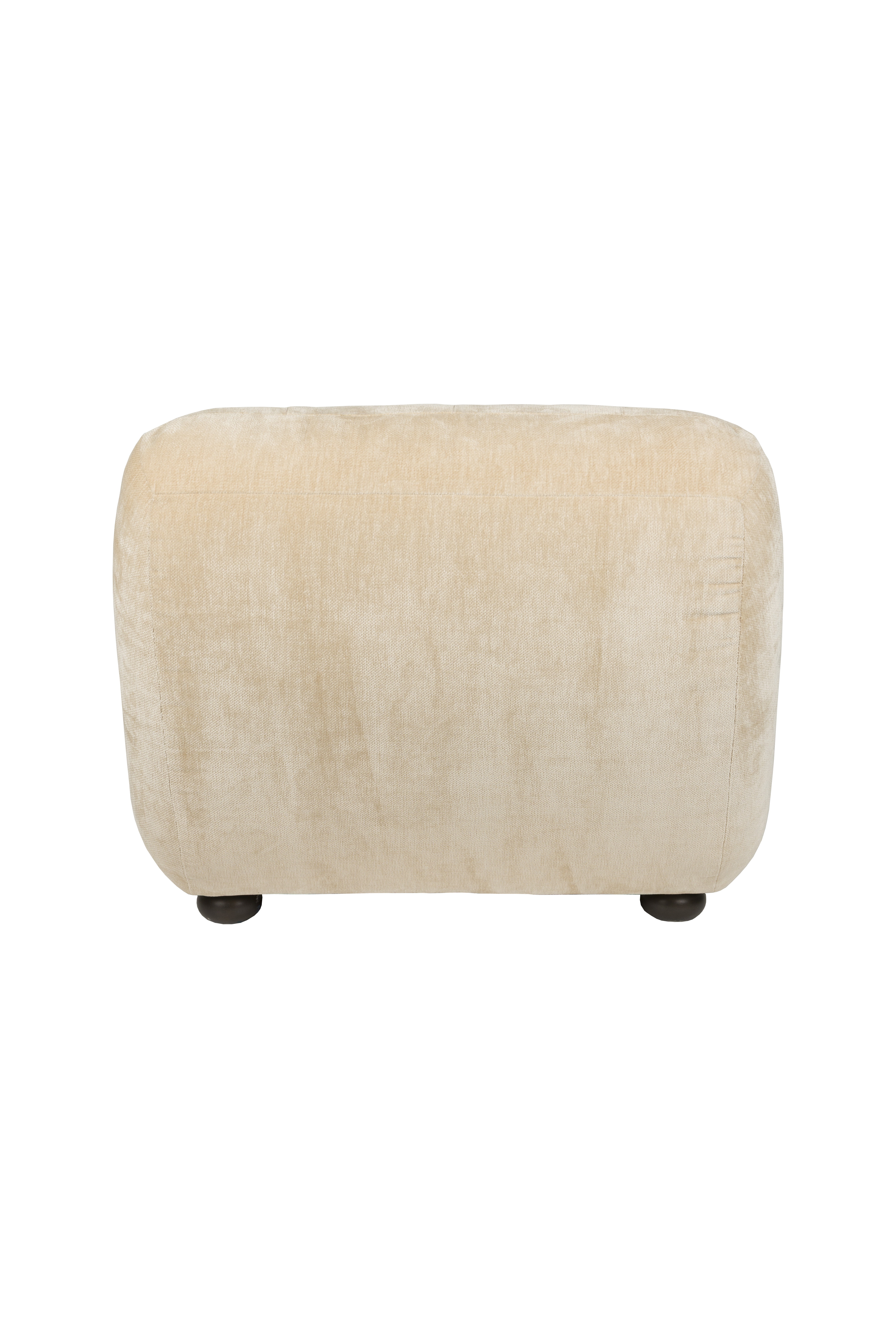 Dutchbone Fauteuil 'Wyatt' Velvet, kleur Beige