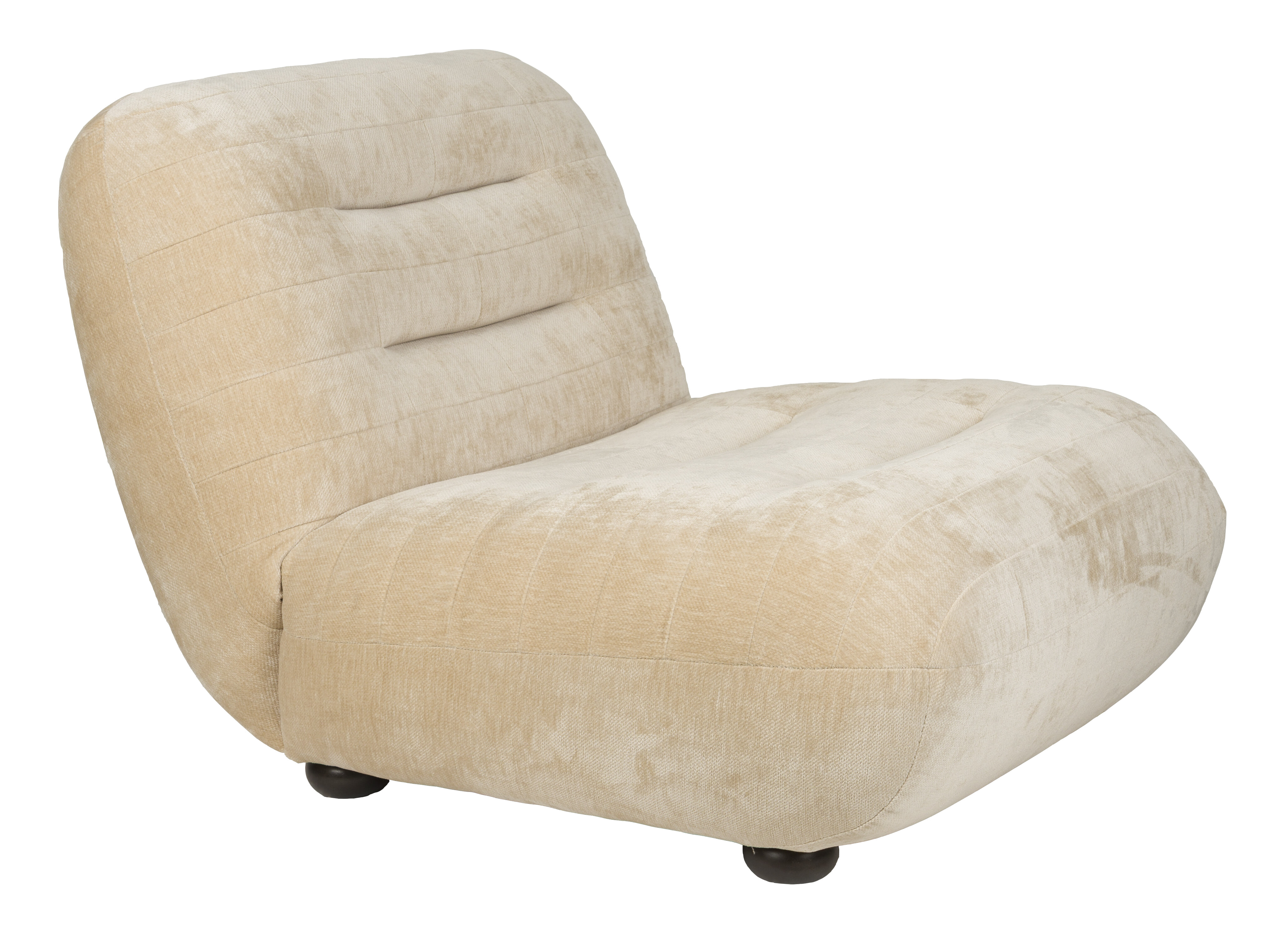 Dutchbone Fauteuil Wyatt Velvet - Beige