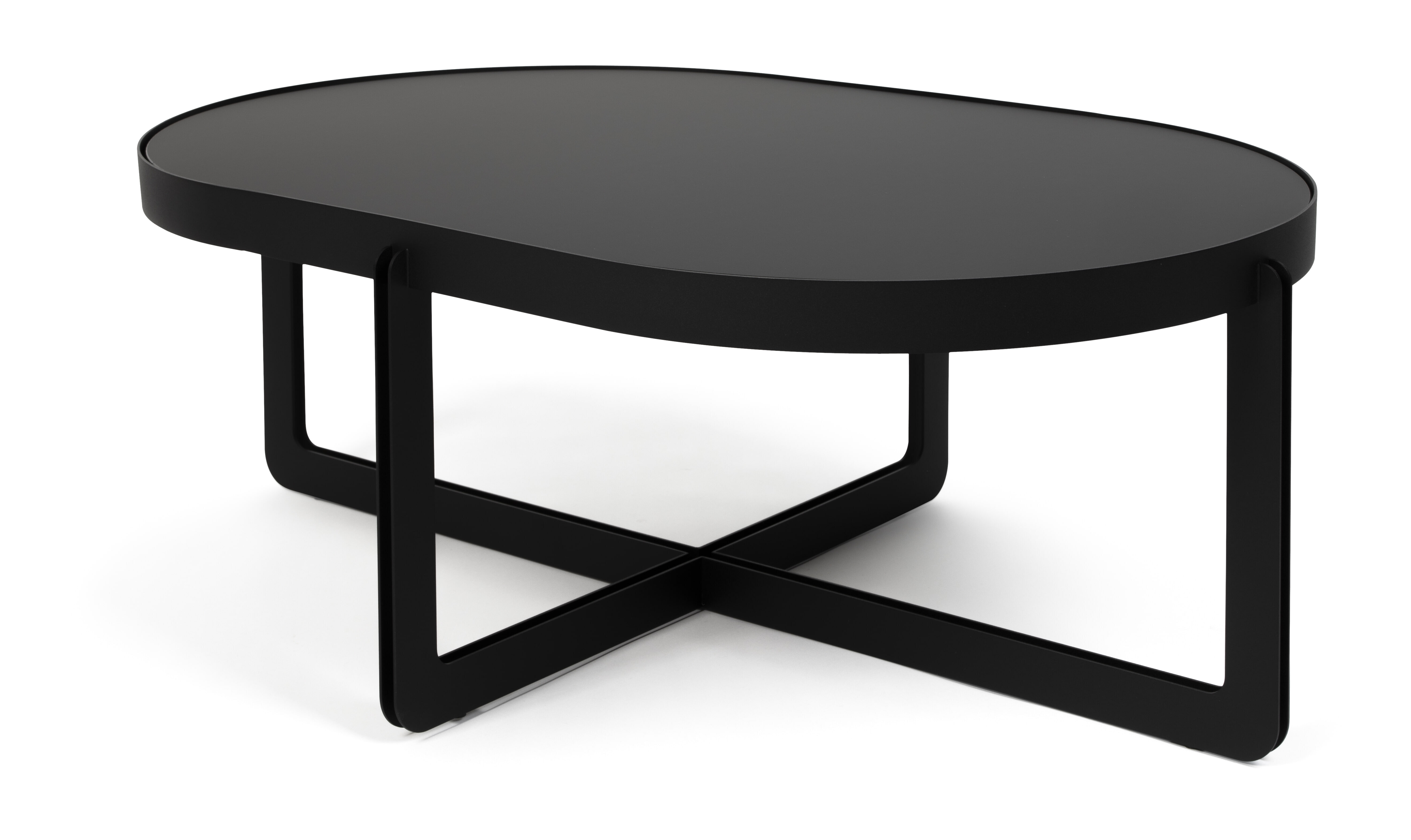 Zuiver Ovale Salontafel 'Centre' 102 x 68cm, kleur Zwart