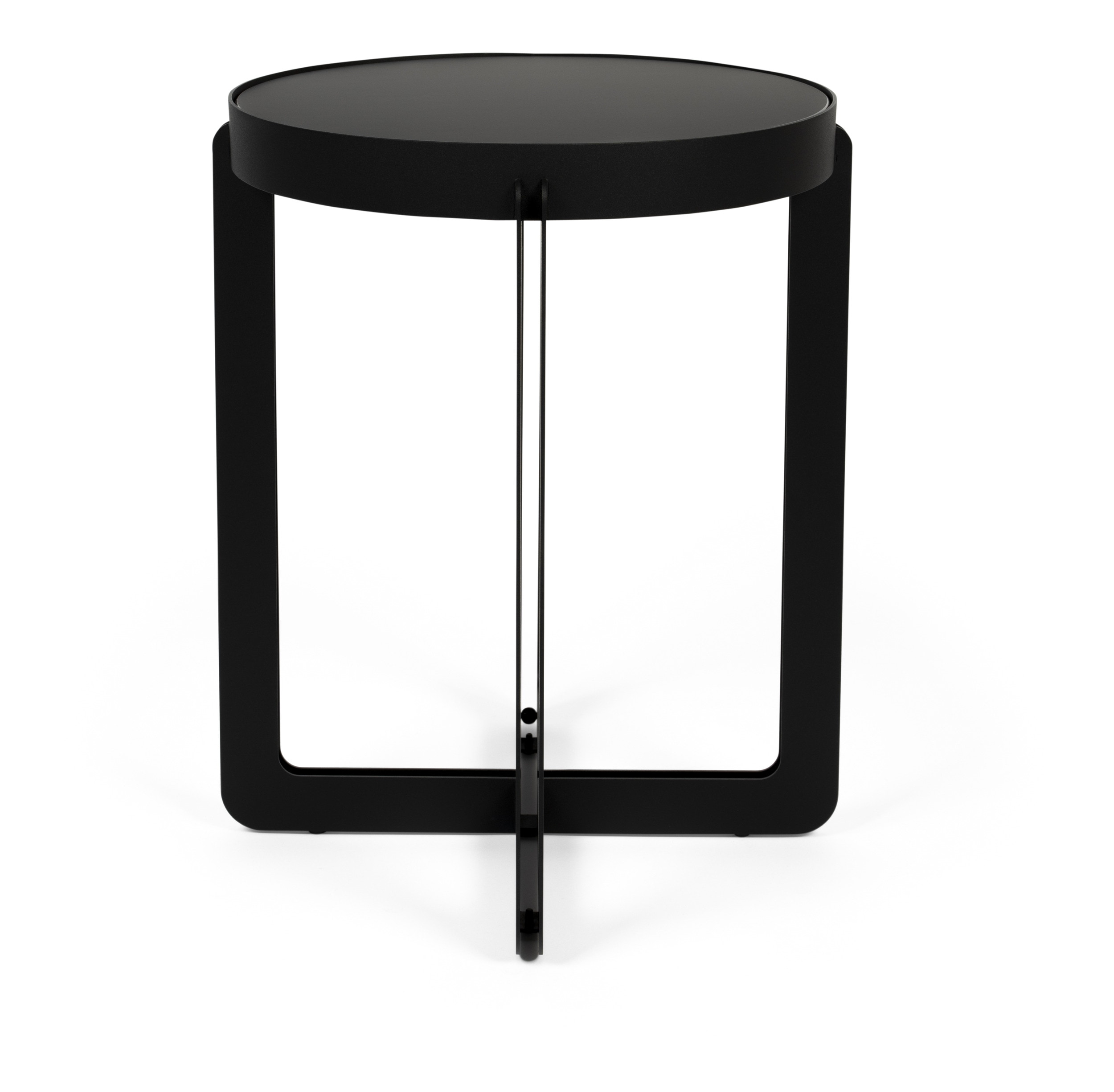 Zuiver Ronde Bijzettafel 'Centre' 43cm, kleur Zwart
