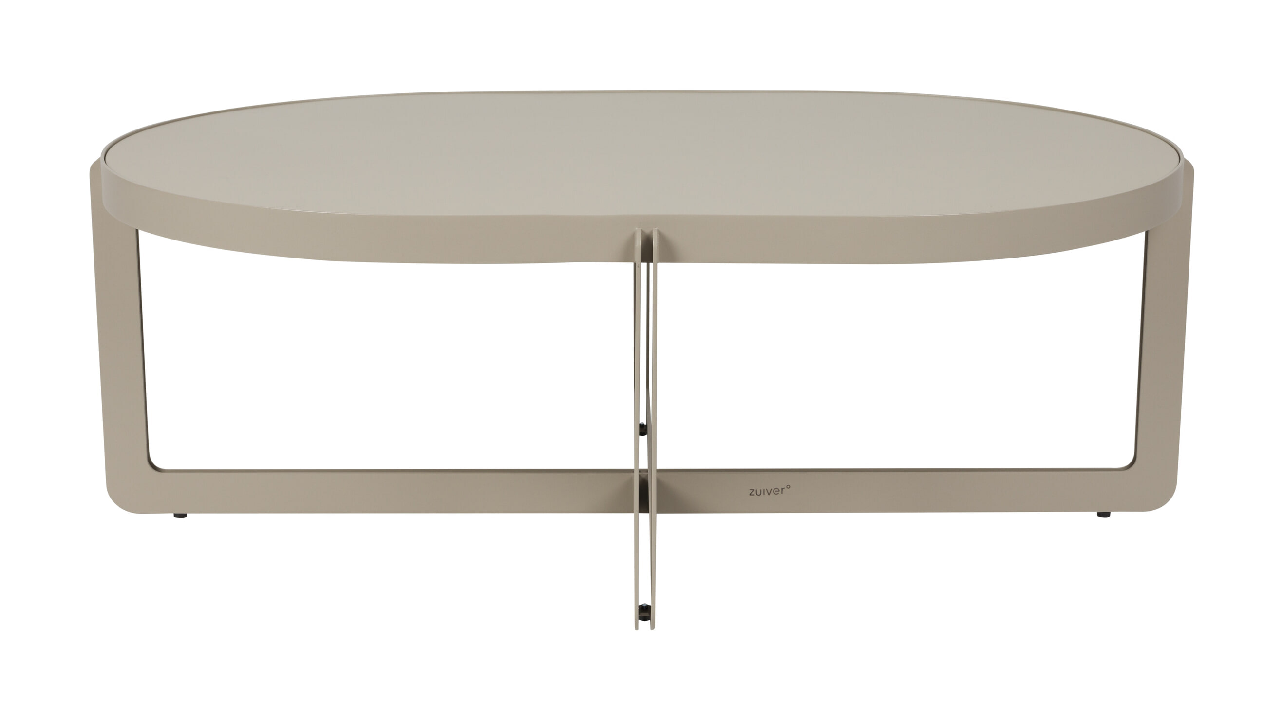 Zuiver Ovale Salontafel 'Centre' 102 x 68cm, kleur Beige