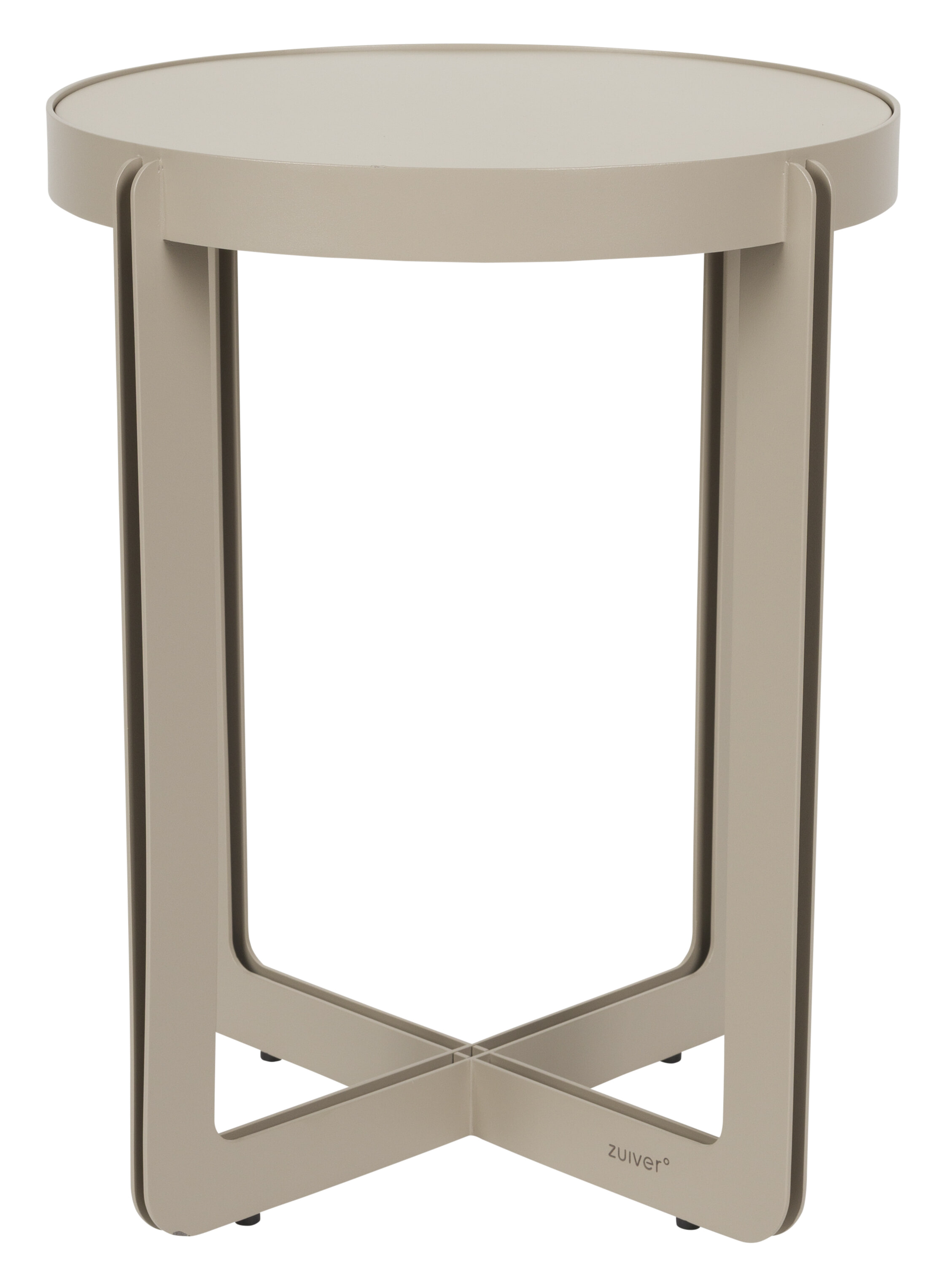 Zuiver Centre Bijzettafel Rond 42.50 cm Beige