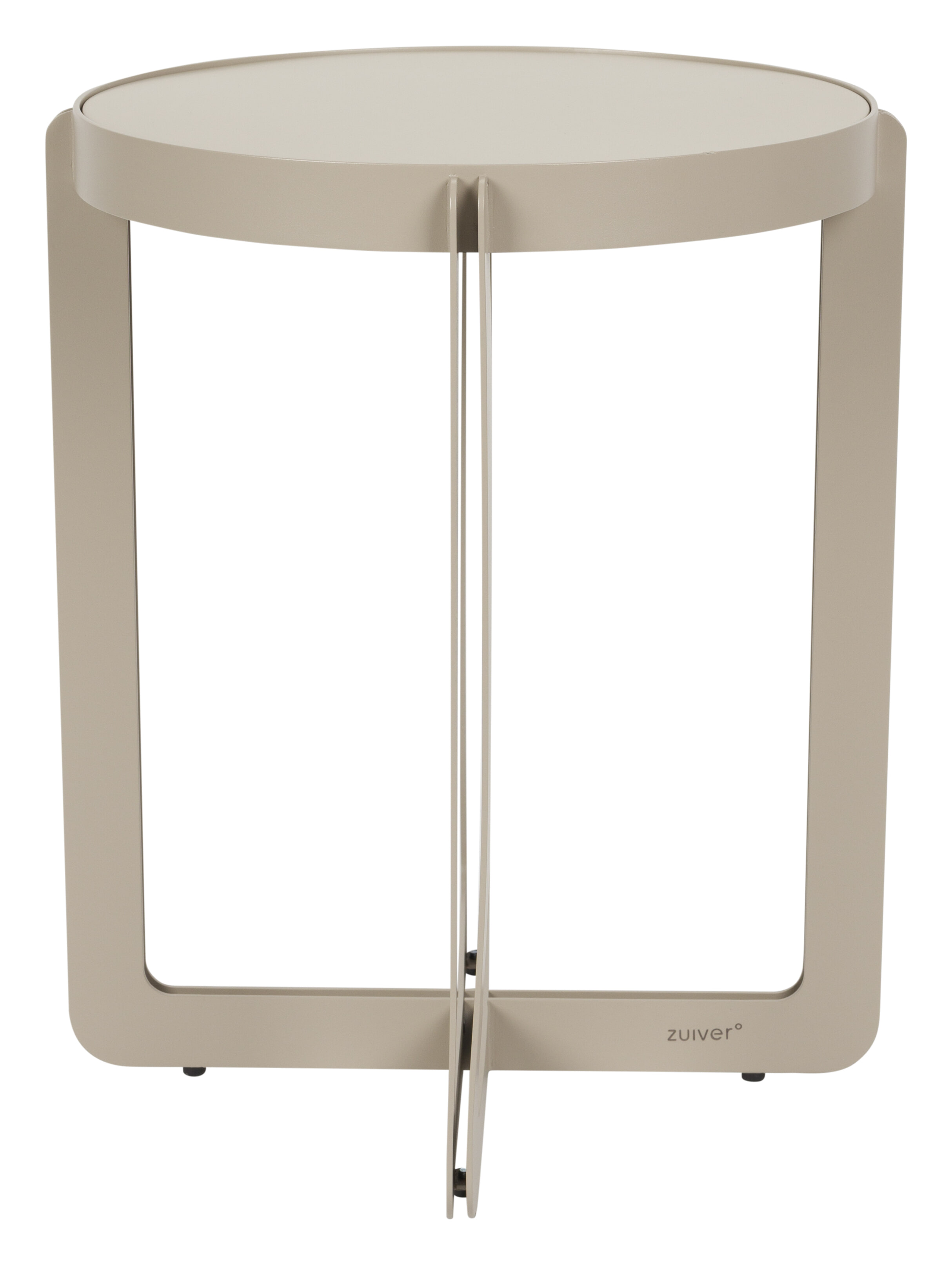 Zuiver Ronde Bijzettafel 'Centre' 43cm, kleur Beige