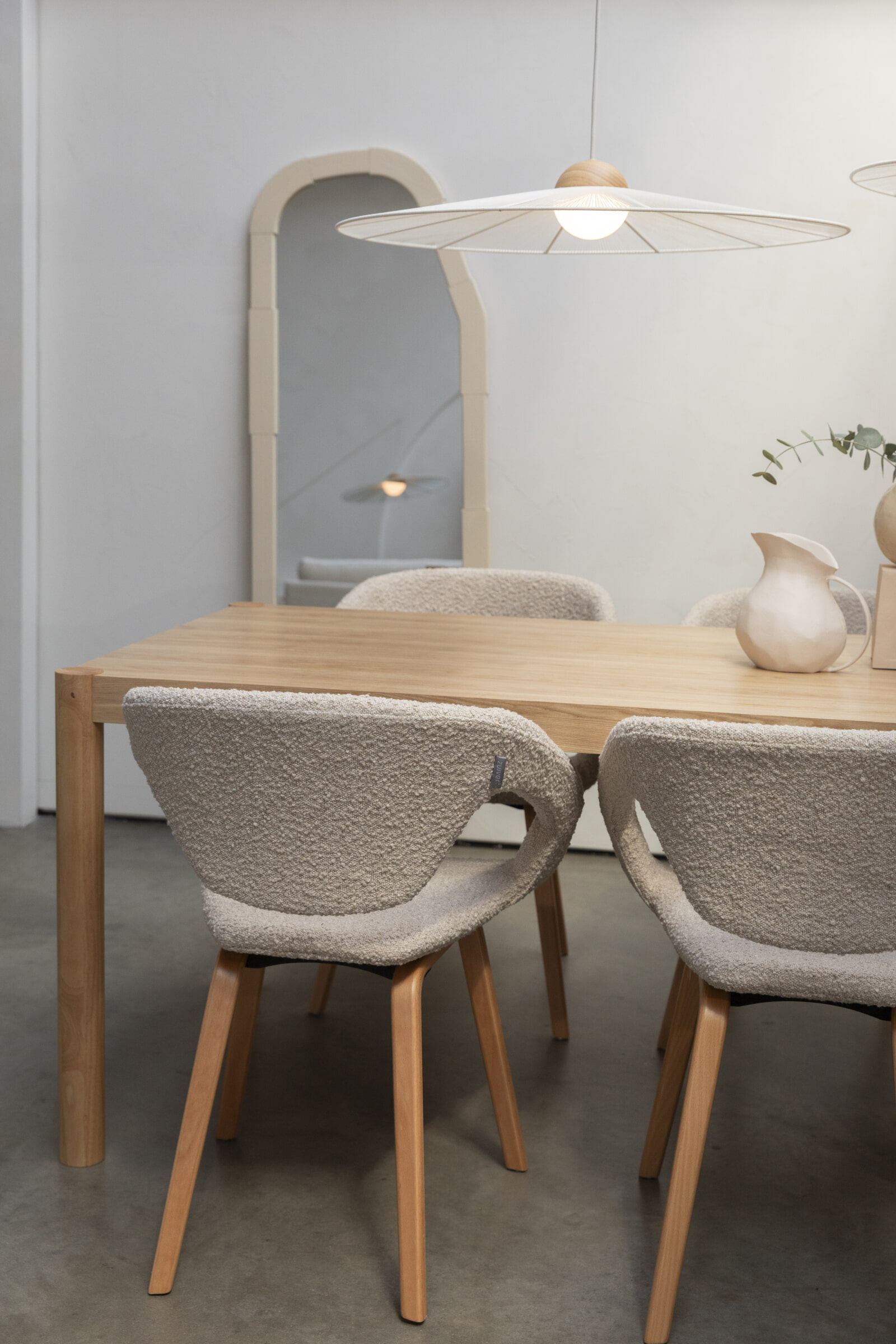 Zuiver Eettafel 'Sticks' Essen en rubberhout, 220 x 92cm