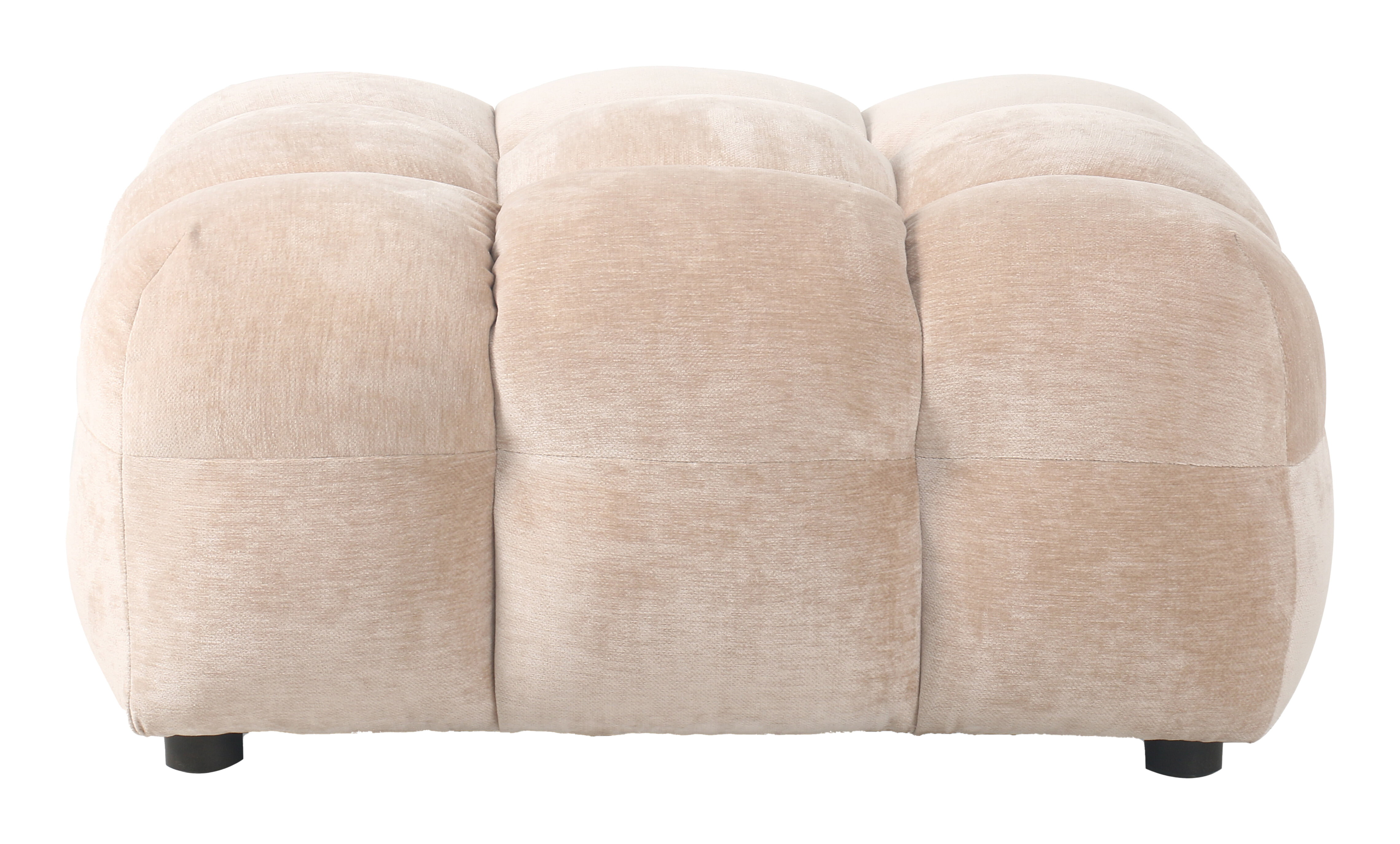 Dutchbone Hocker 'Hackman' Velvet, kleur Beige