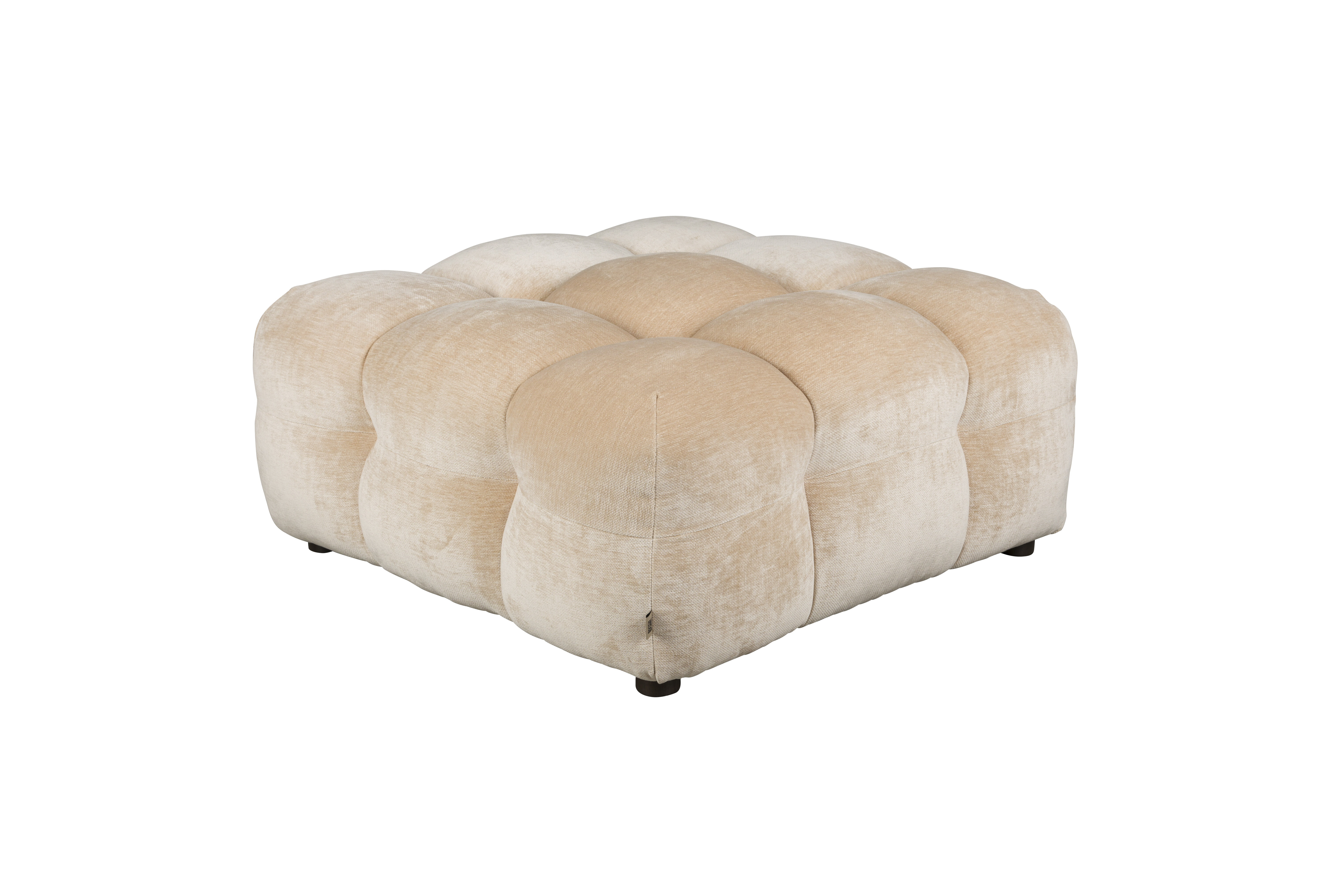 Dutchbone Hocker 'Hackman' Velvet, kleur Beige