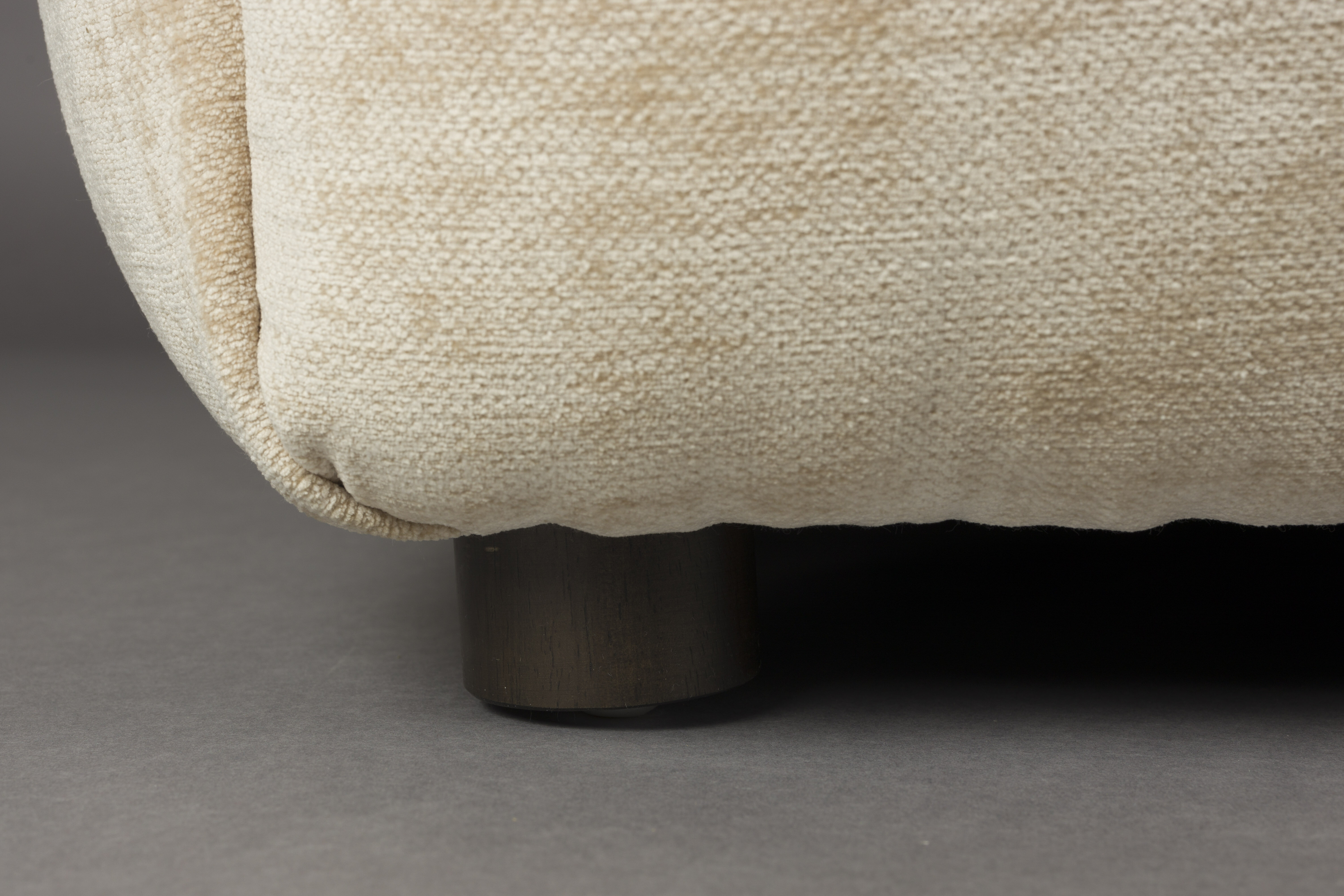 Dutchbone Hocker 'Hackman' Velvet, kleur Beige