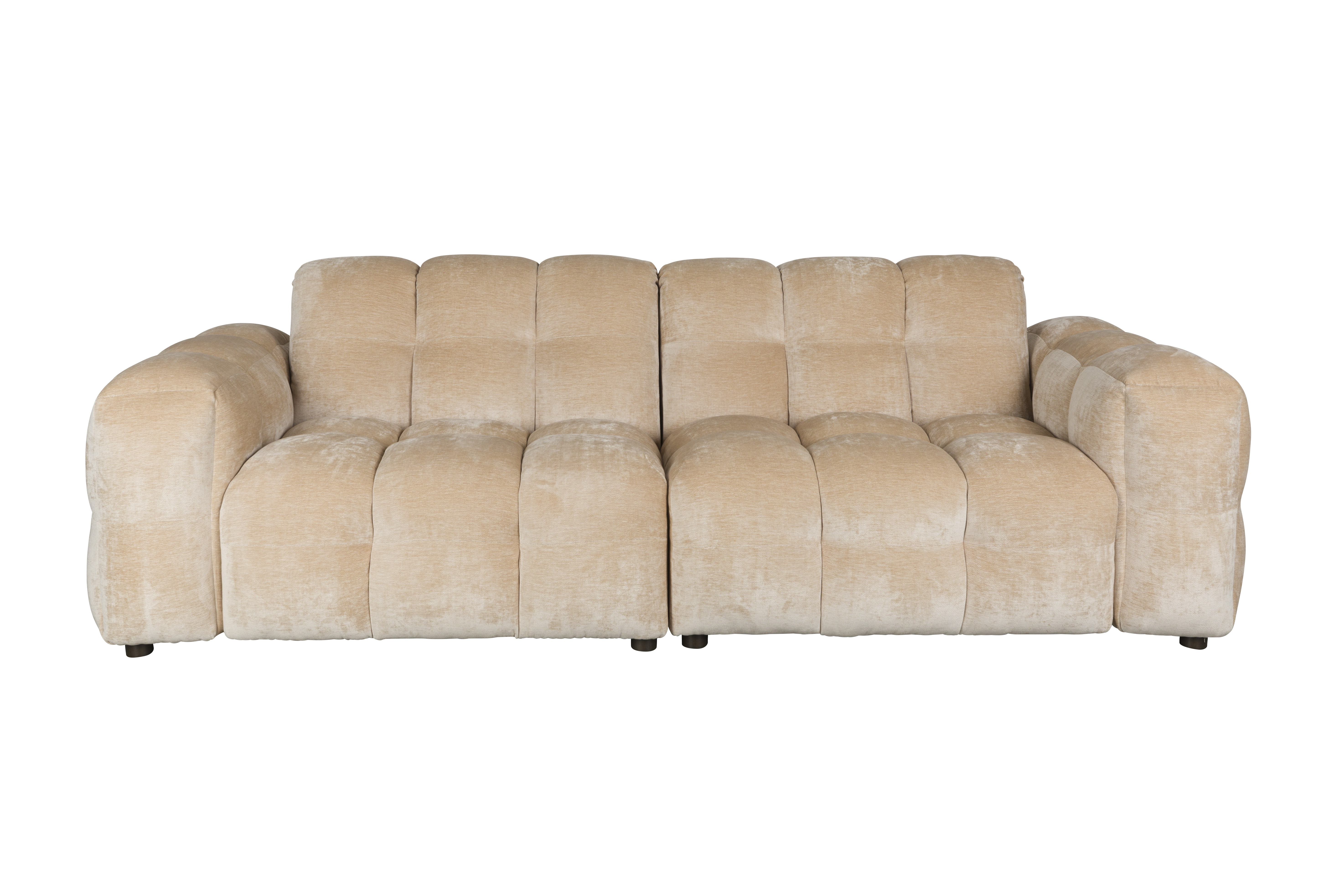 Dutchbone 3-zits Bank 'Hackman' Velvet, kleur Beige