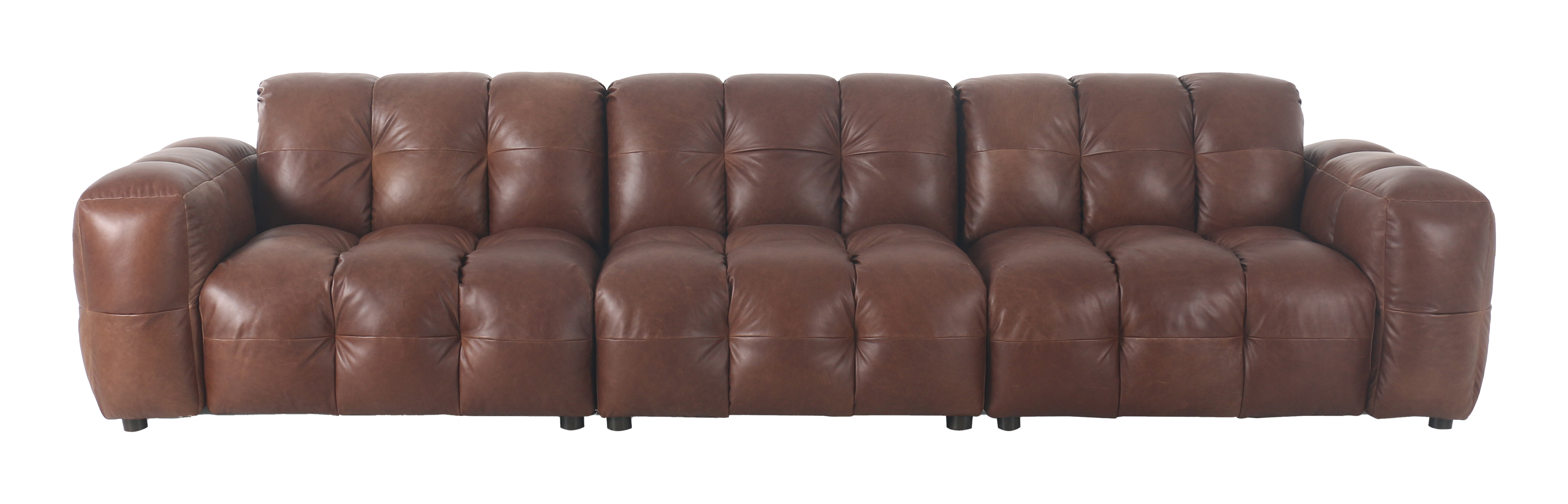 Dutchbone 4,5-zits Bank 'Hackman' Leder, kleur Chocolate