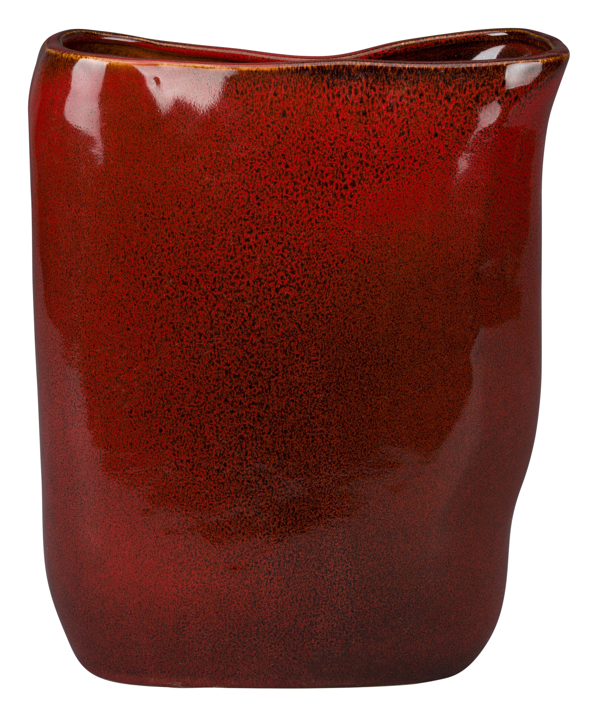 Dutchbone Vaas 'Edna' 31cm, kleur Rood