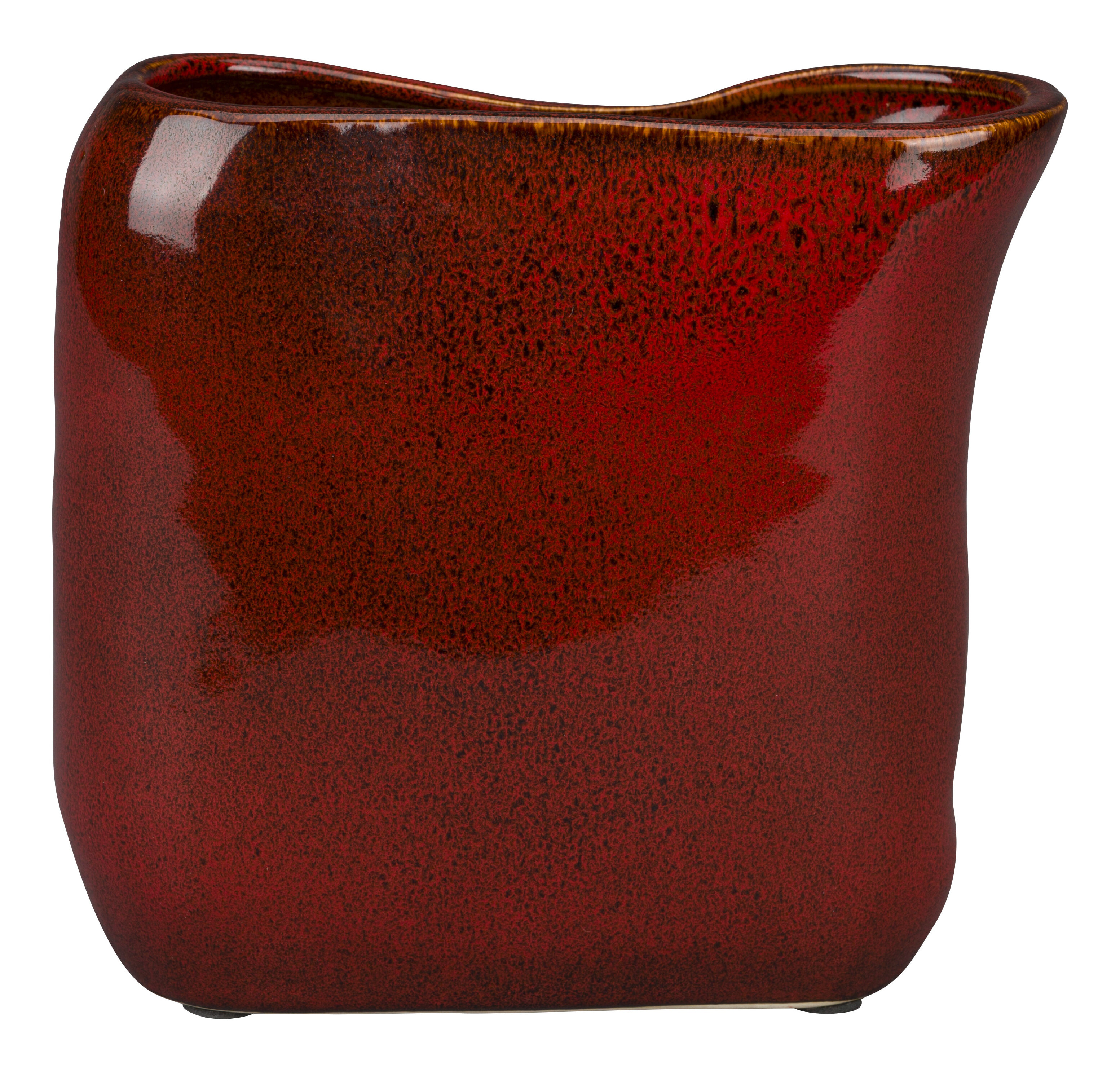 Dutchbone Vaas Edna 18cm - Rood