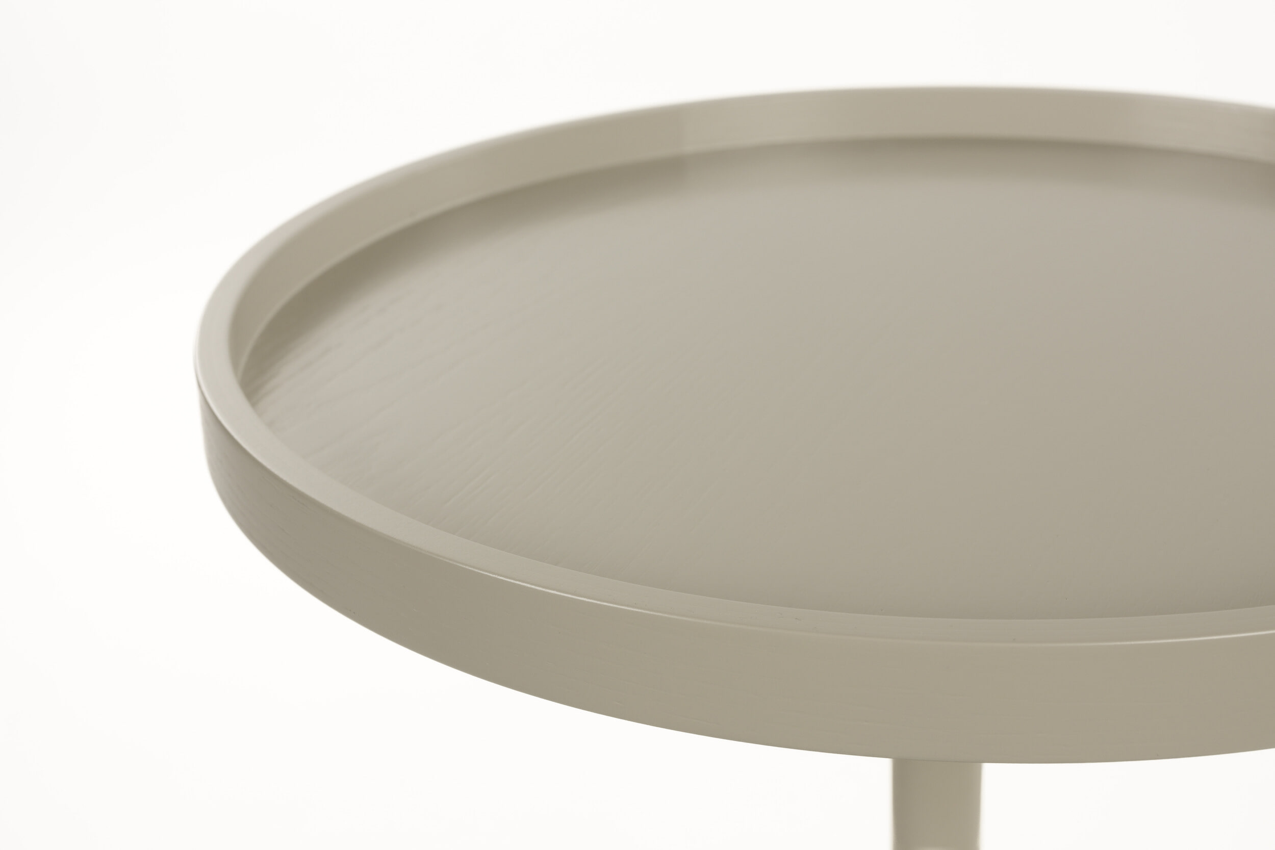 Zuiver Ronde Bijzettafel 'Jason' 46cm, kleur Beige