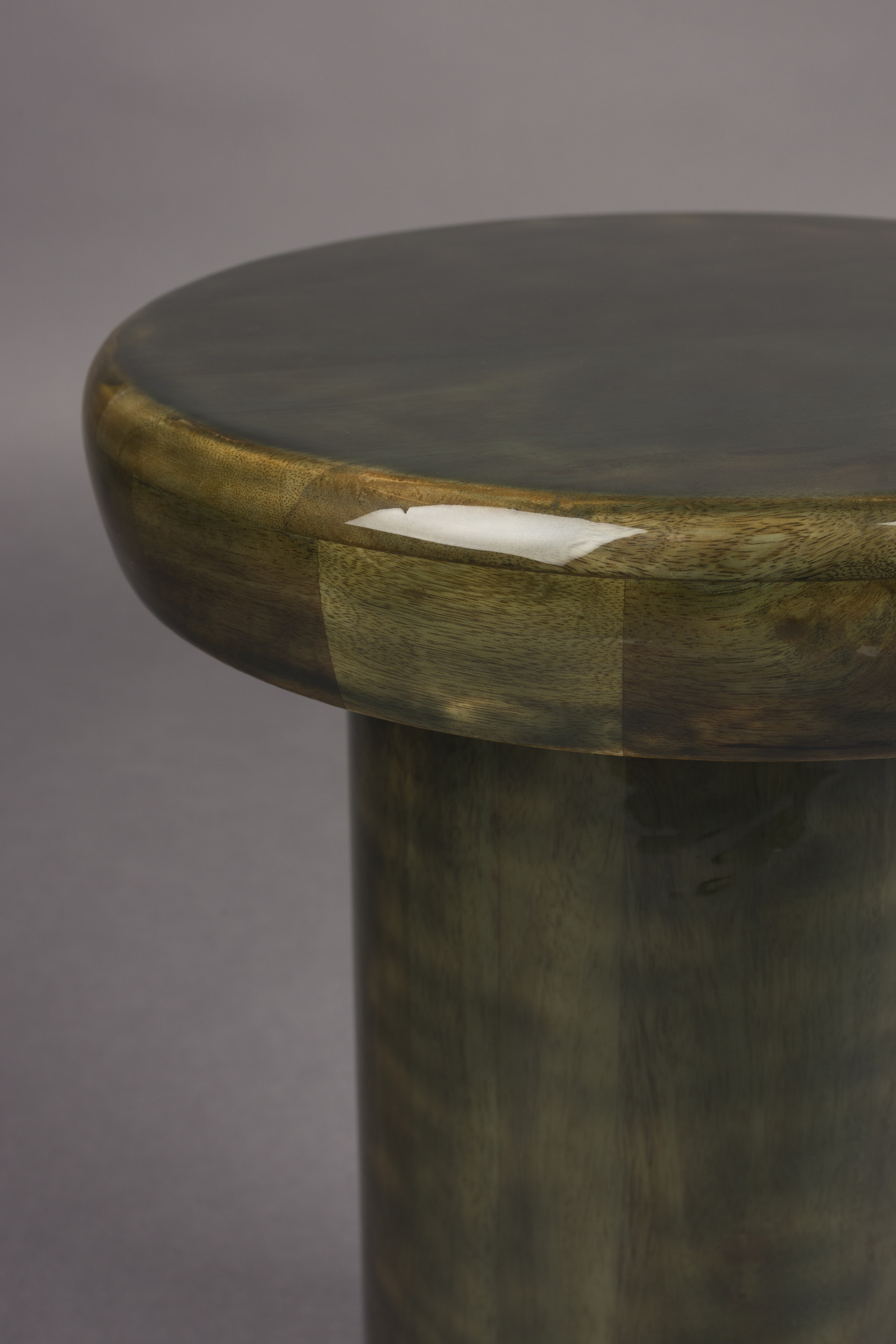 Dutchbone Ronde Bijzettafel 'Mush' Mangohout, 35cm