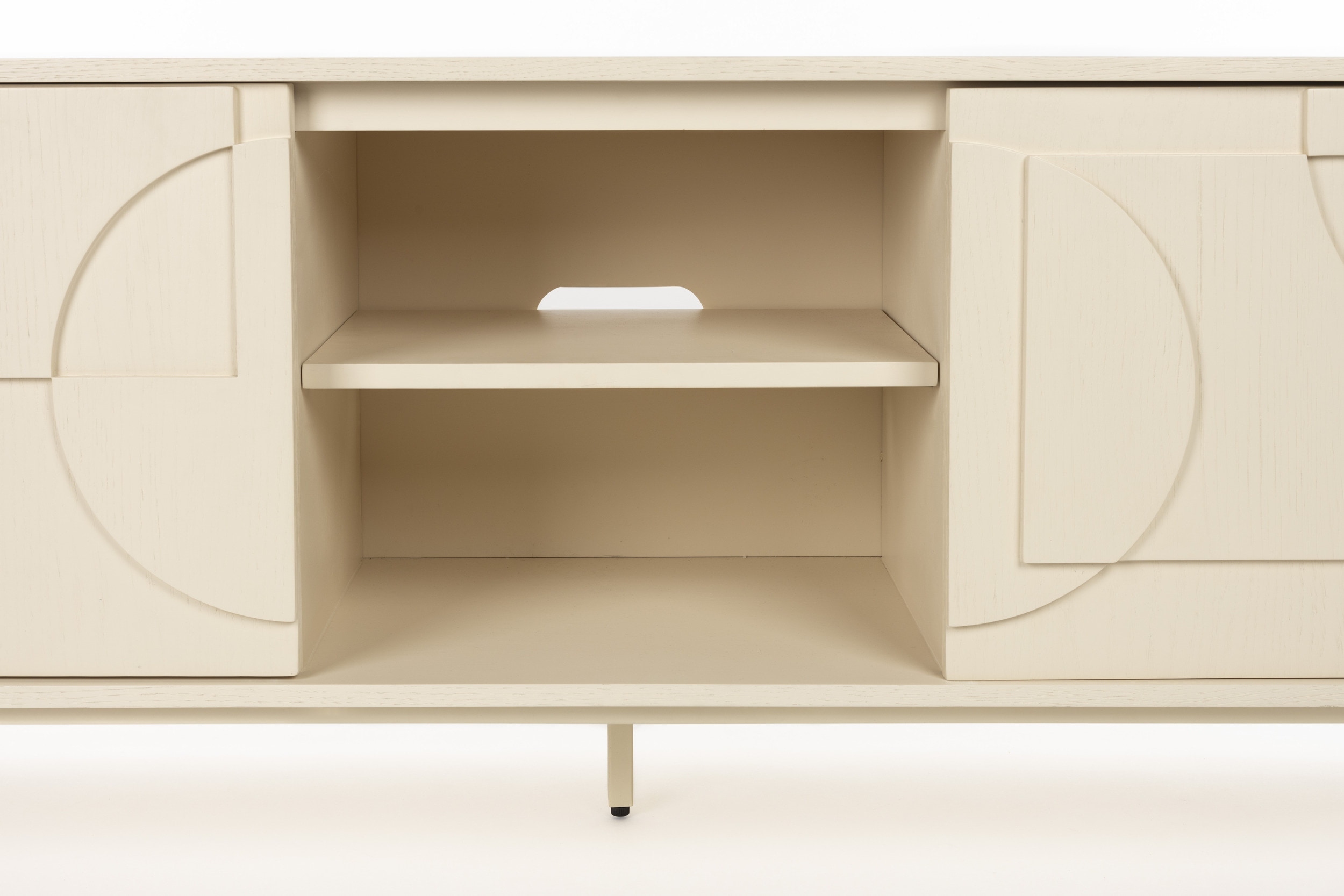 Zuiver TV-meubel 'Faces' Eikenhout, 160cm, kleur Beige