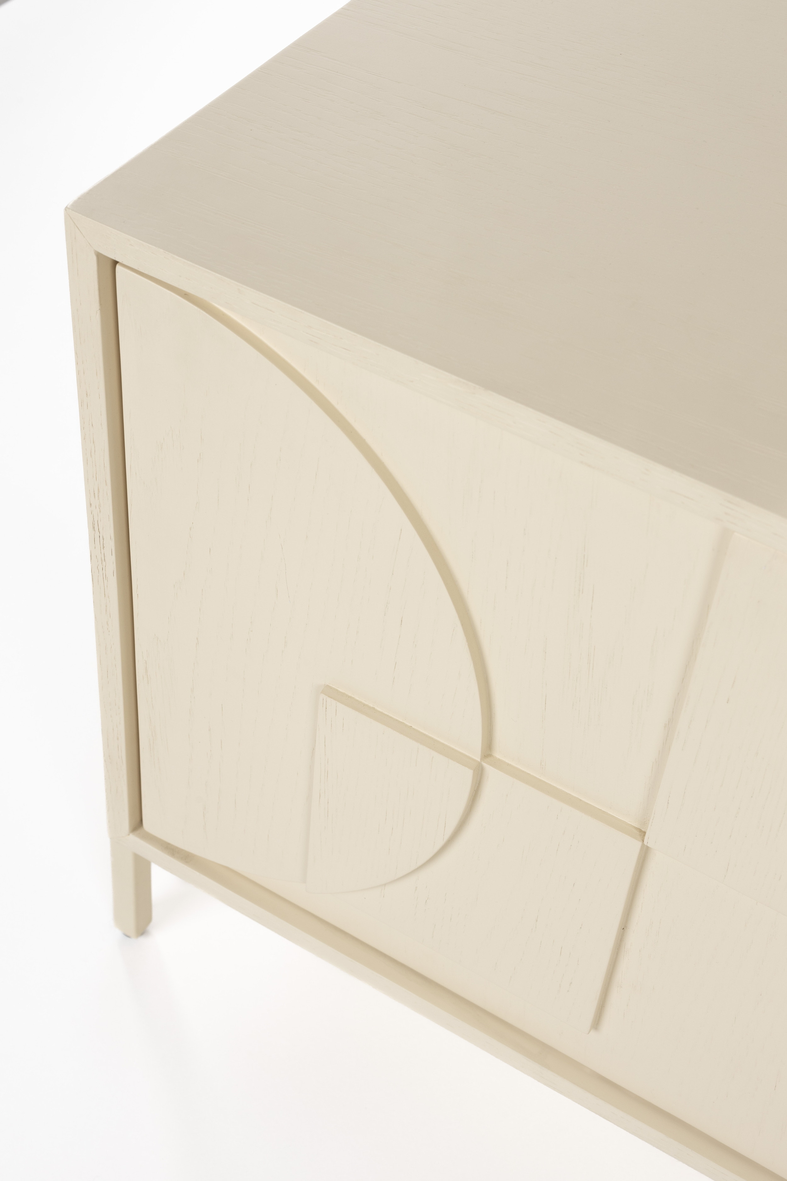 Zuiver TV-meubel 'Faces' Eikenhout, 160cm, kleur Beige