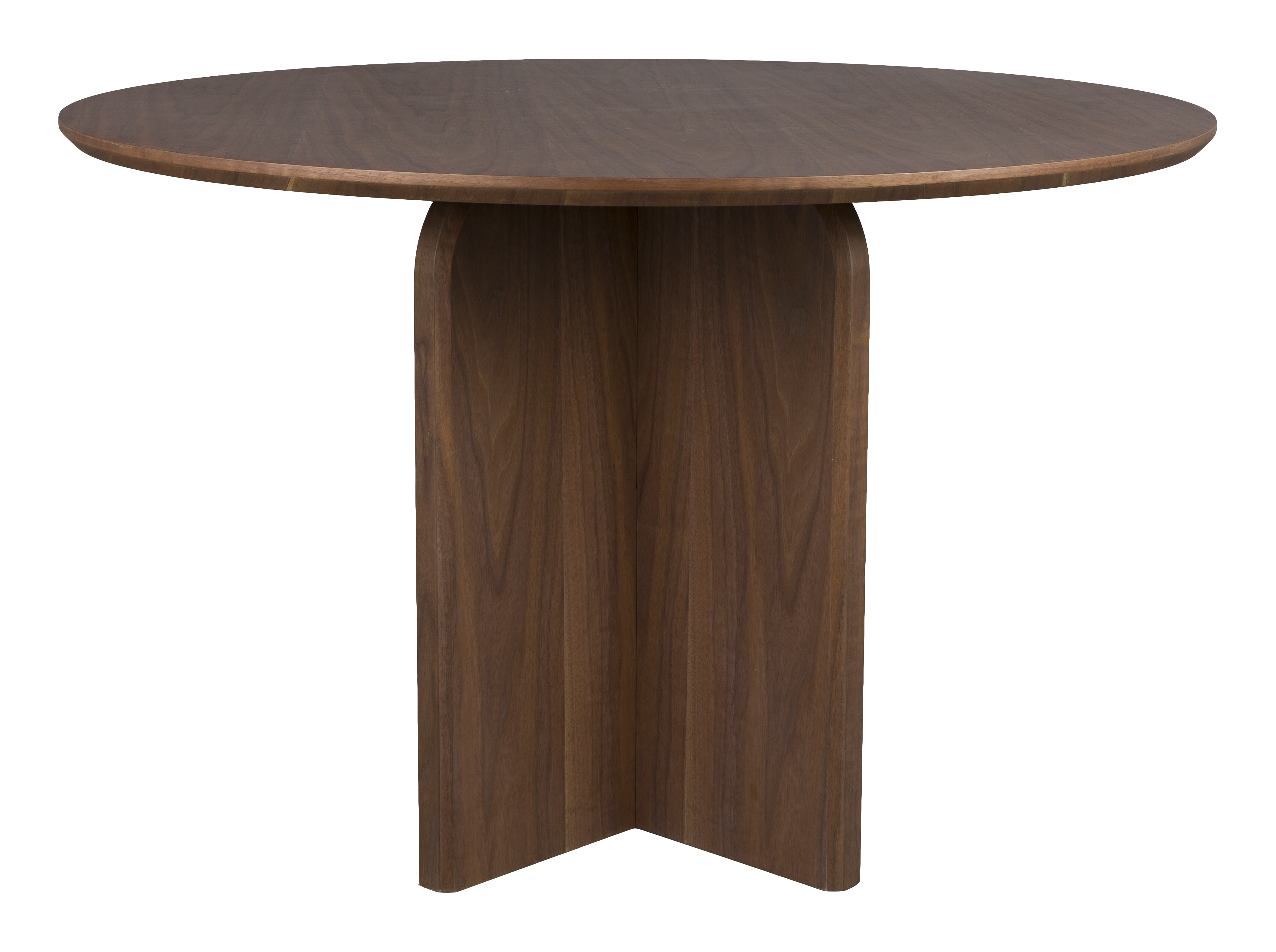 ZILT Ronde Eettafel 'Nhan' MDF, 120cm, kleur Walnoot