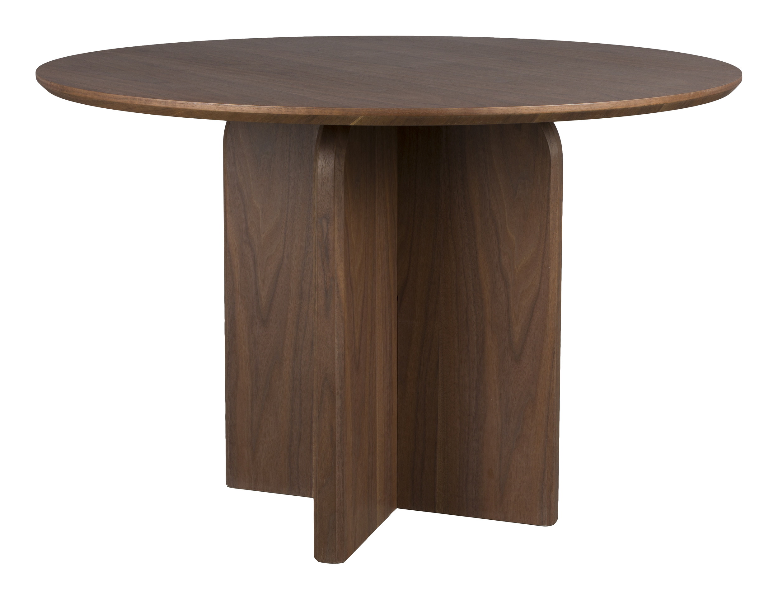 ZILT Ronde Eettafel 'Nhan' MDF, 120cm, kleur Walnoot