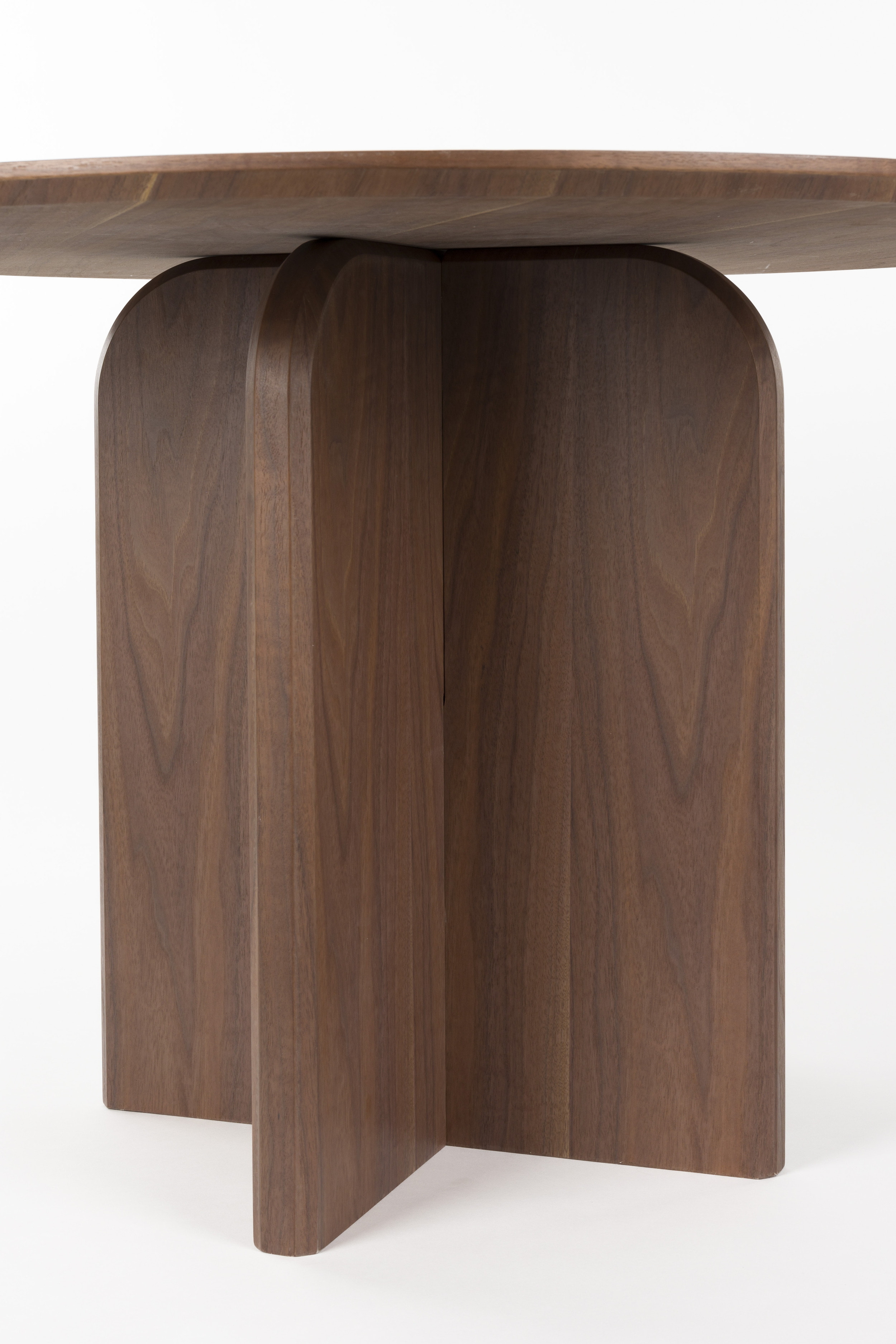 ZILT Ronde Eettafel 'Nhan' MDF, 120cm, kleur Walnoot
