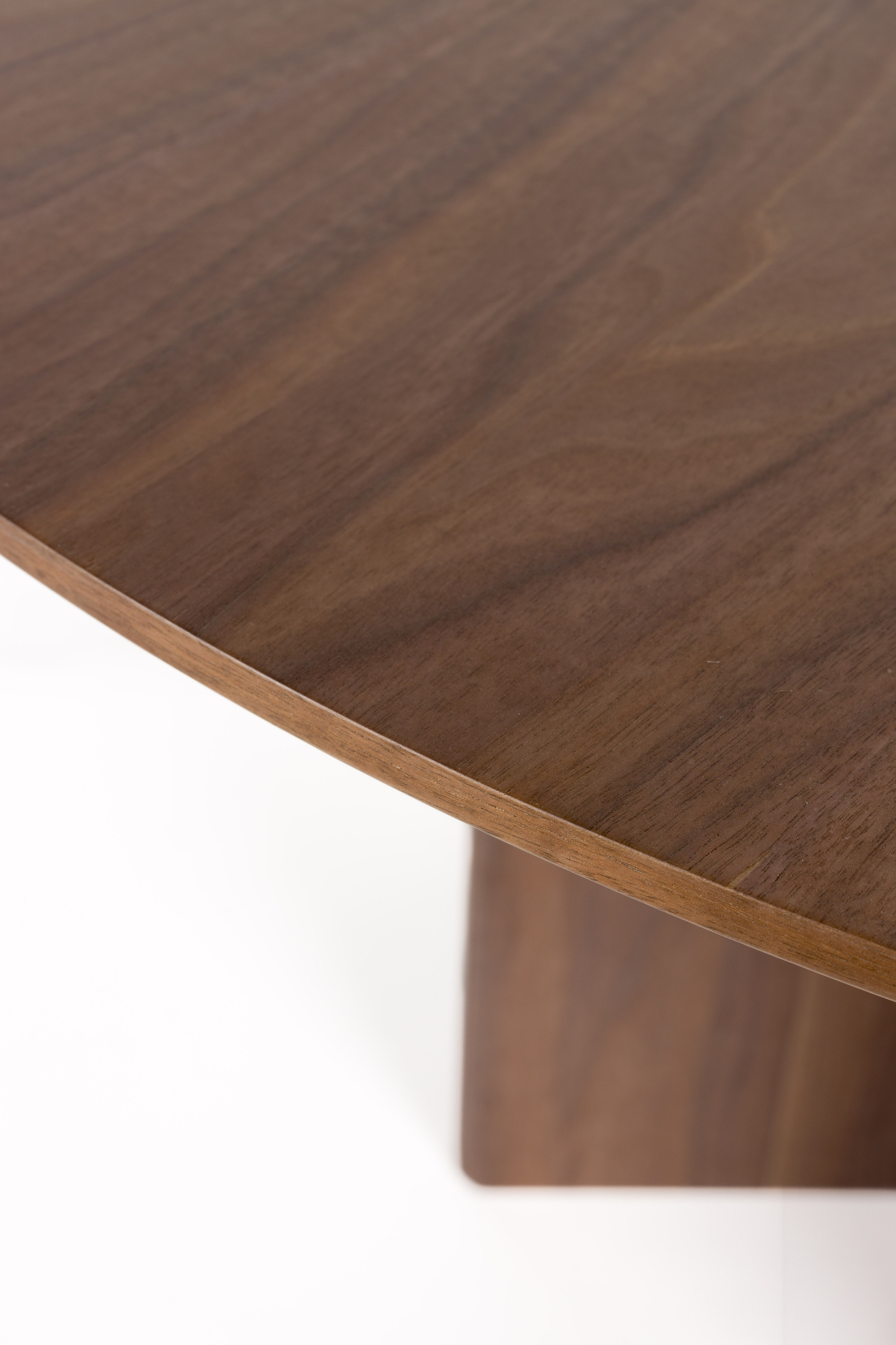 ZILT Ronde Eettafel 'Nhan' MDF, 120cm, kleur Walnoot